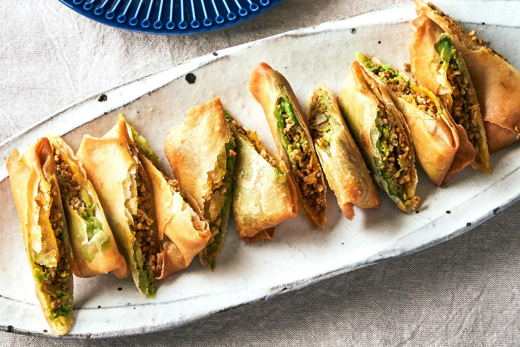 アボカド入りキーマ春巻き