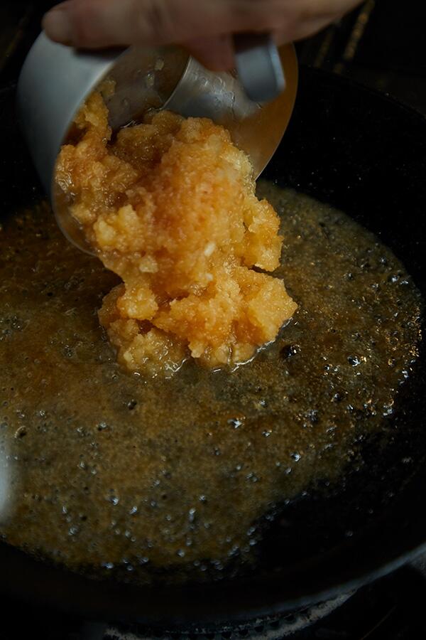 アップルバターソースをつくる