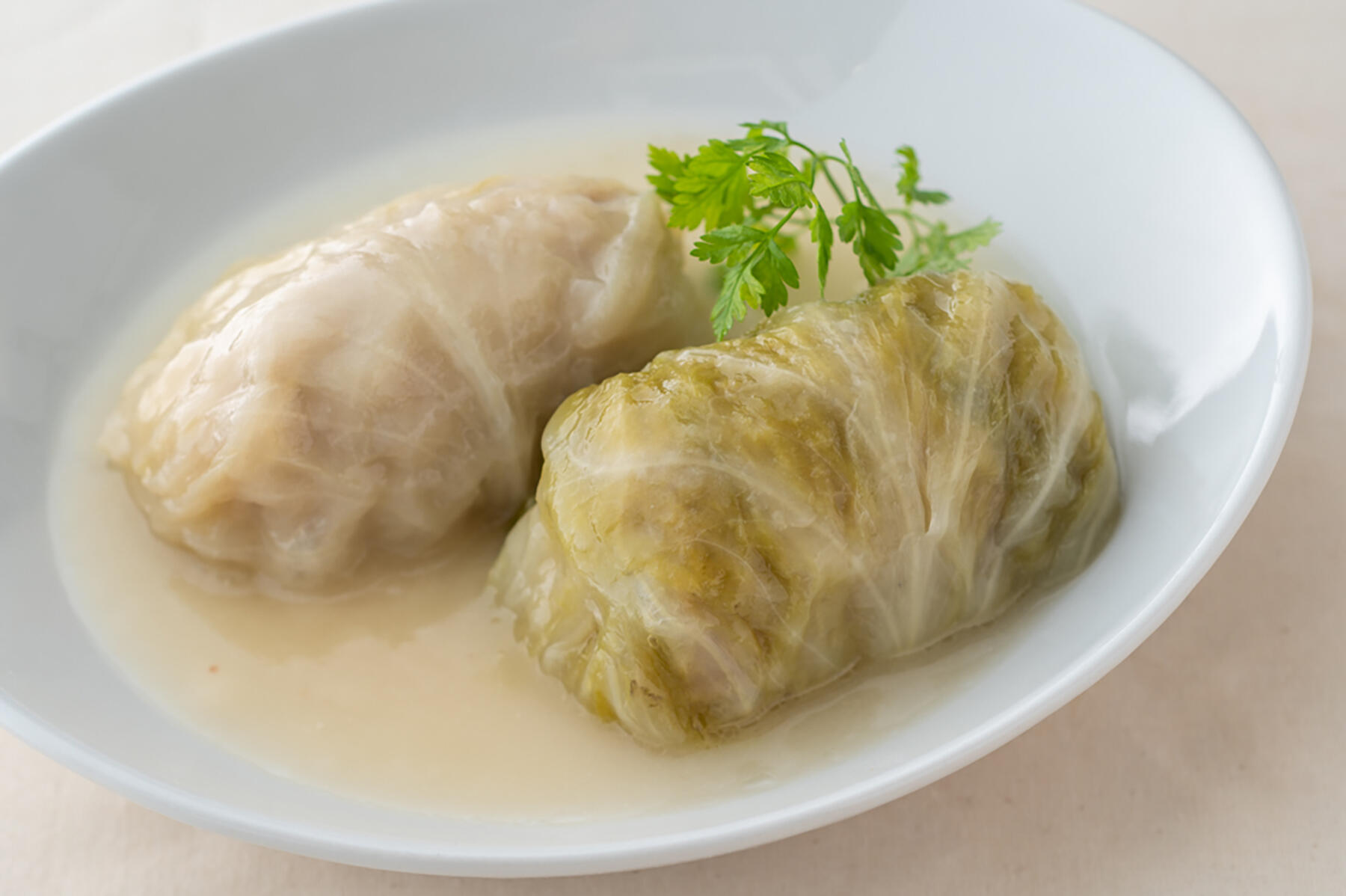 白いロールキャベツシチュー