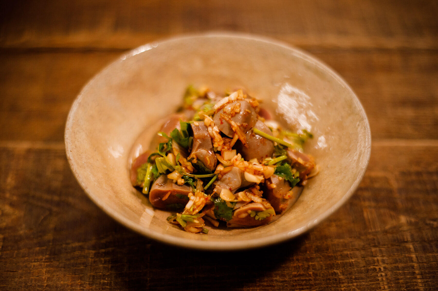 砂肝の香り和え