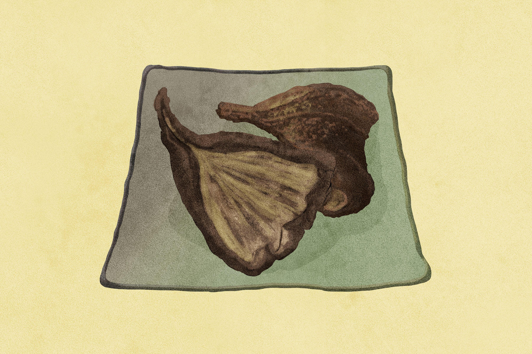 干しウミタケのあぶり焼き