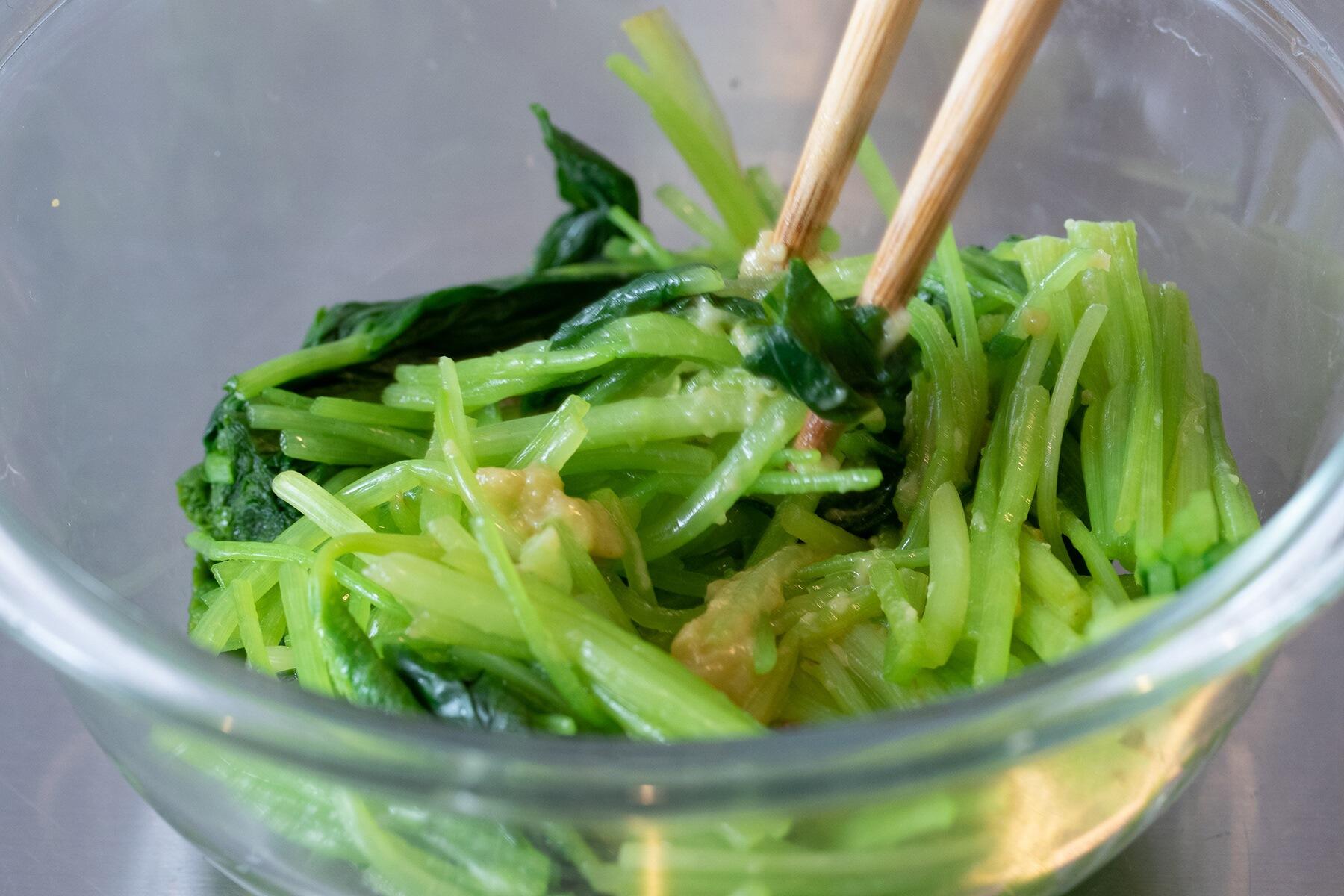 三つ葉のわさび和え