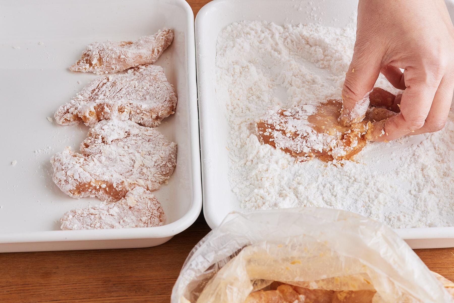 衣の材料とまぶす