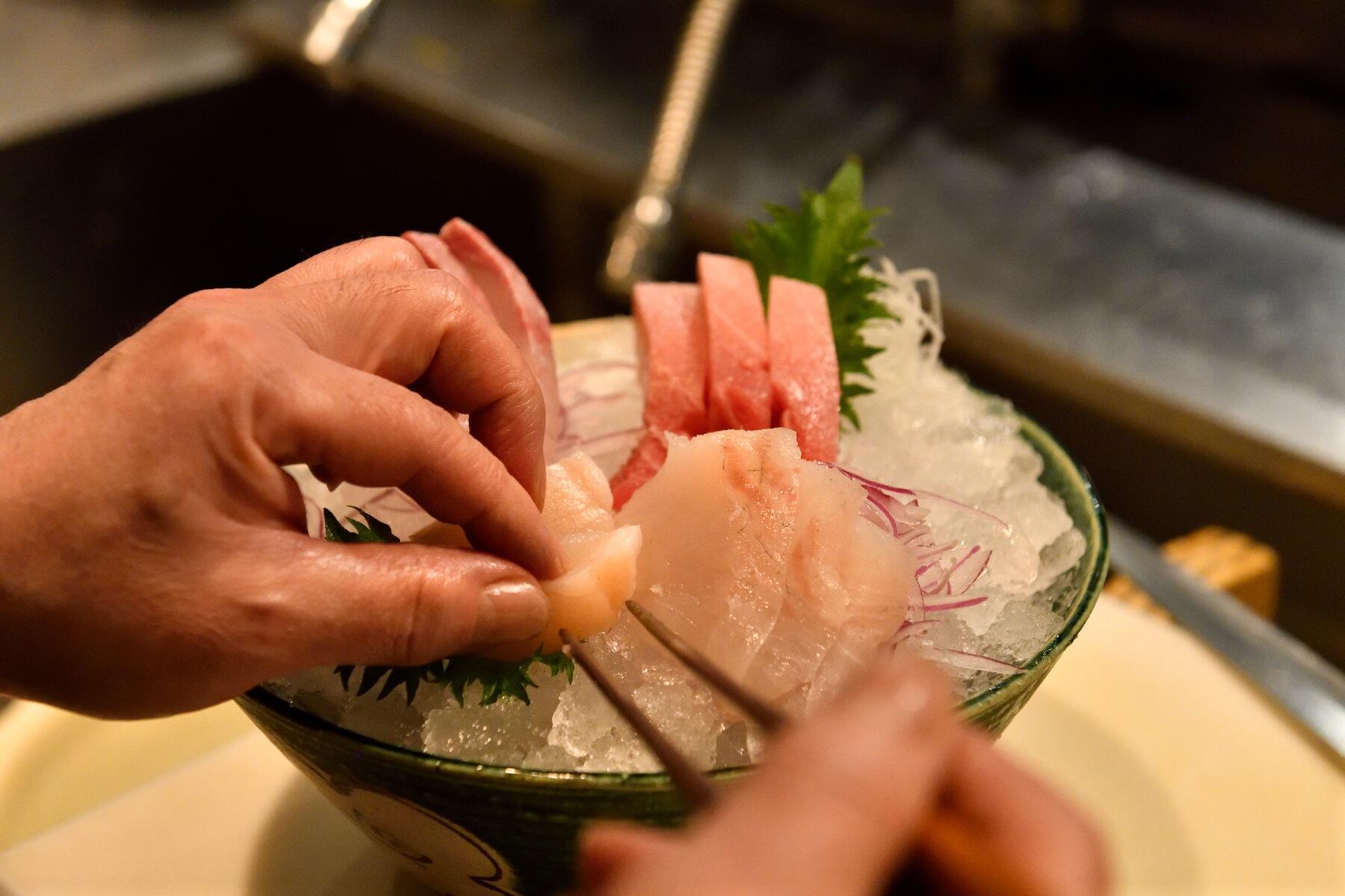 盛り付けの様子