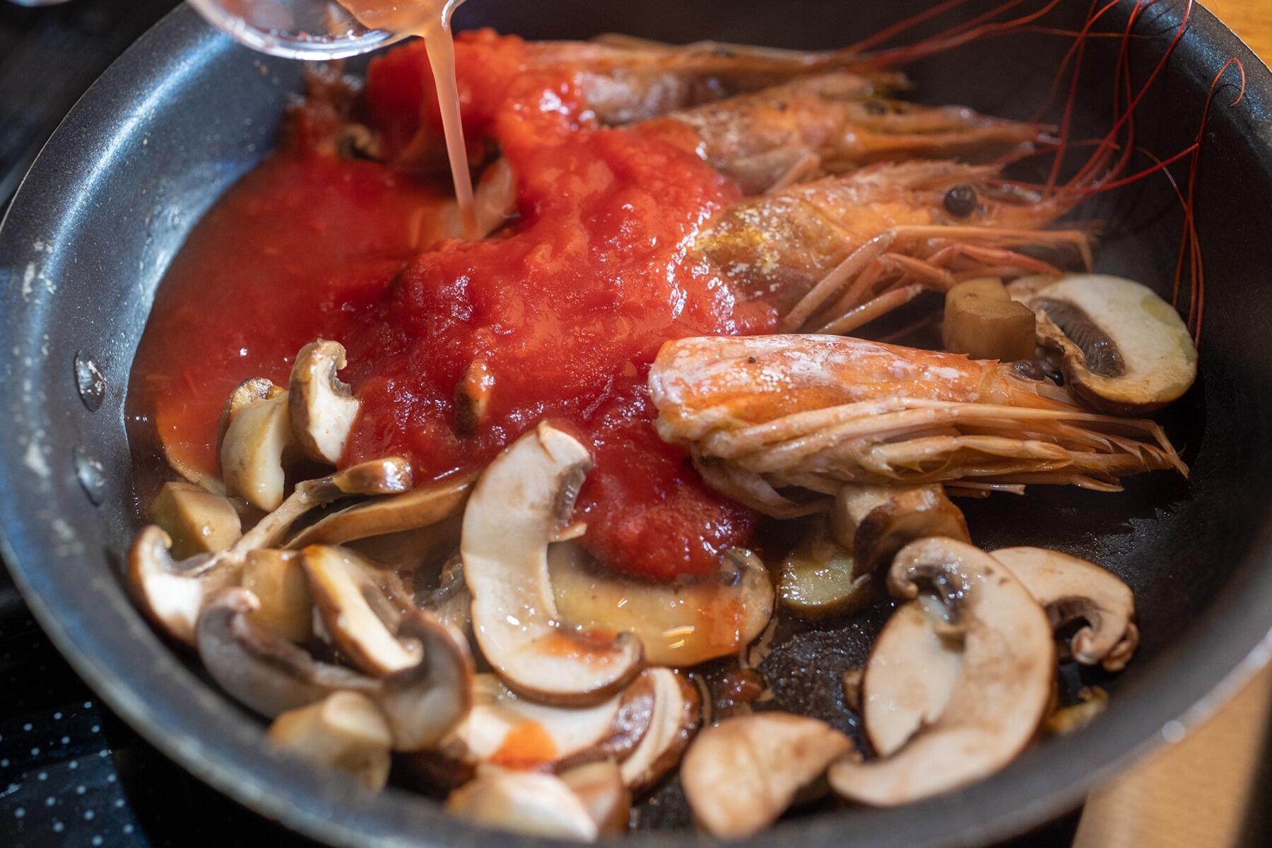 パッサータを加える