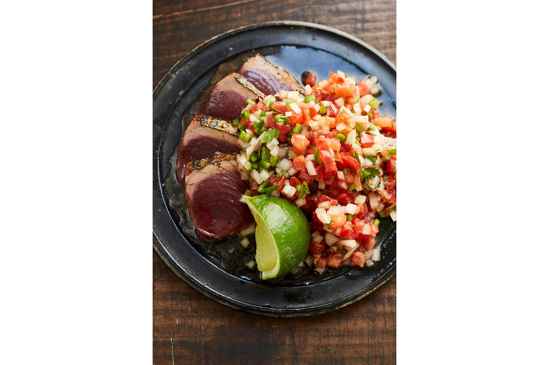 カツオのたたき トマトサルサ