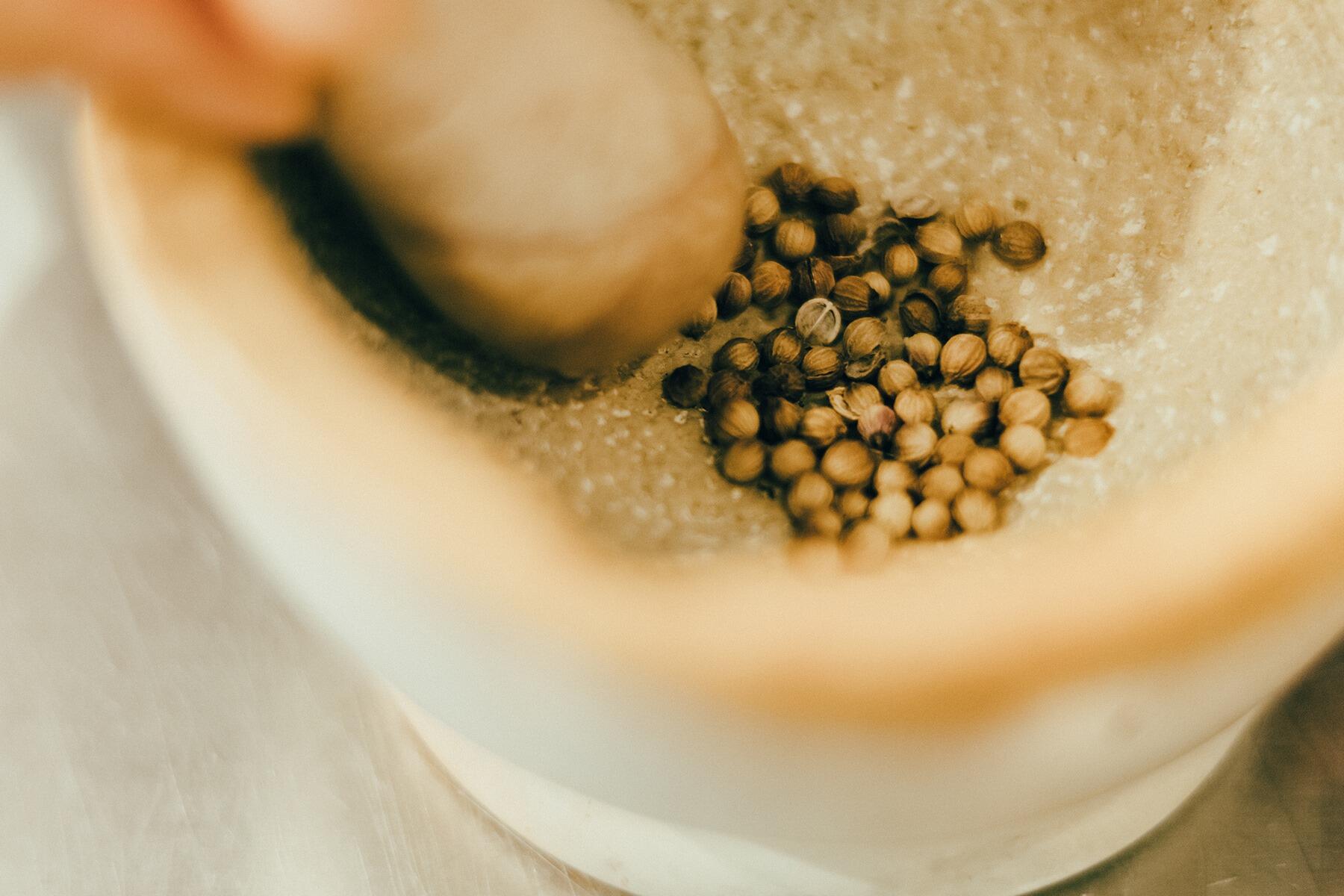 野菜とスパイスの下準備