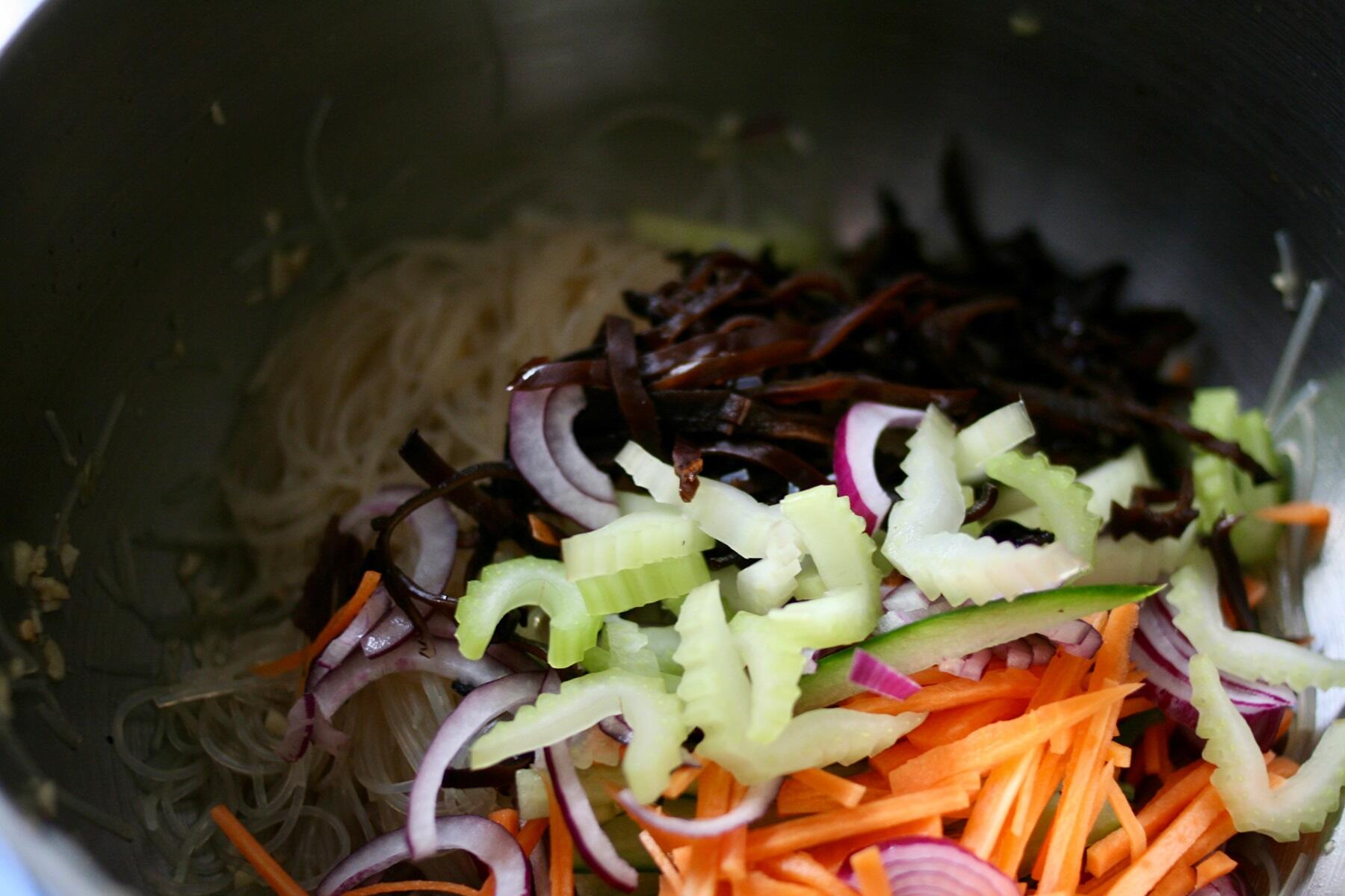 具材を合わせる