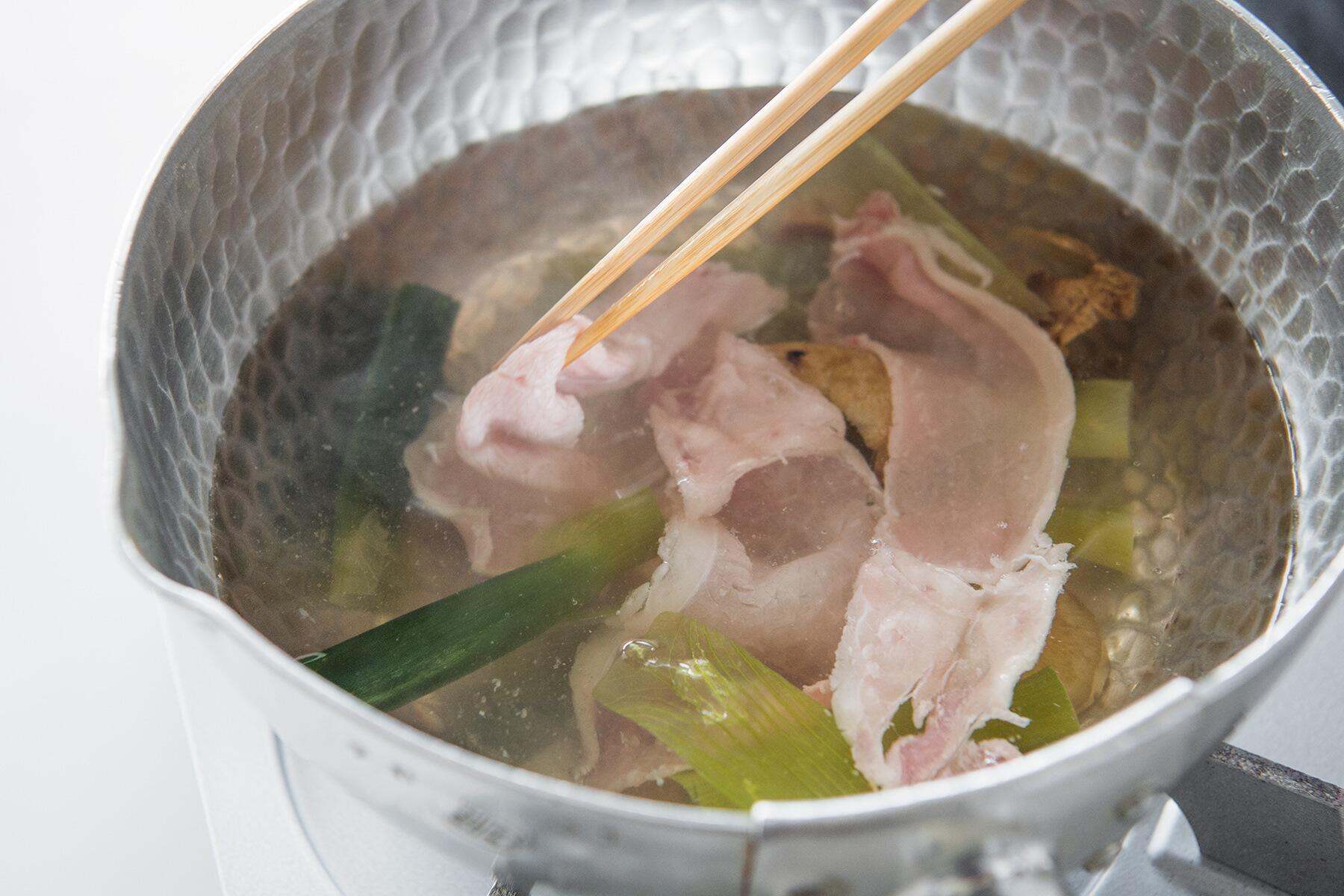 豚しゃぶをつくる