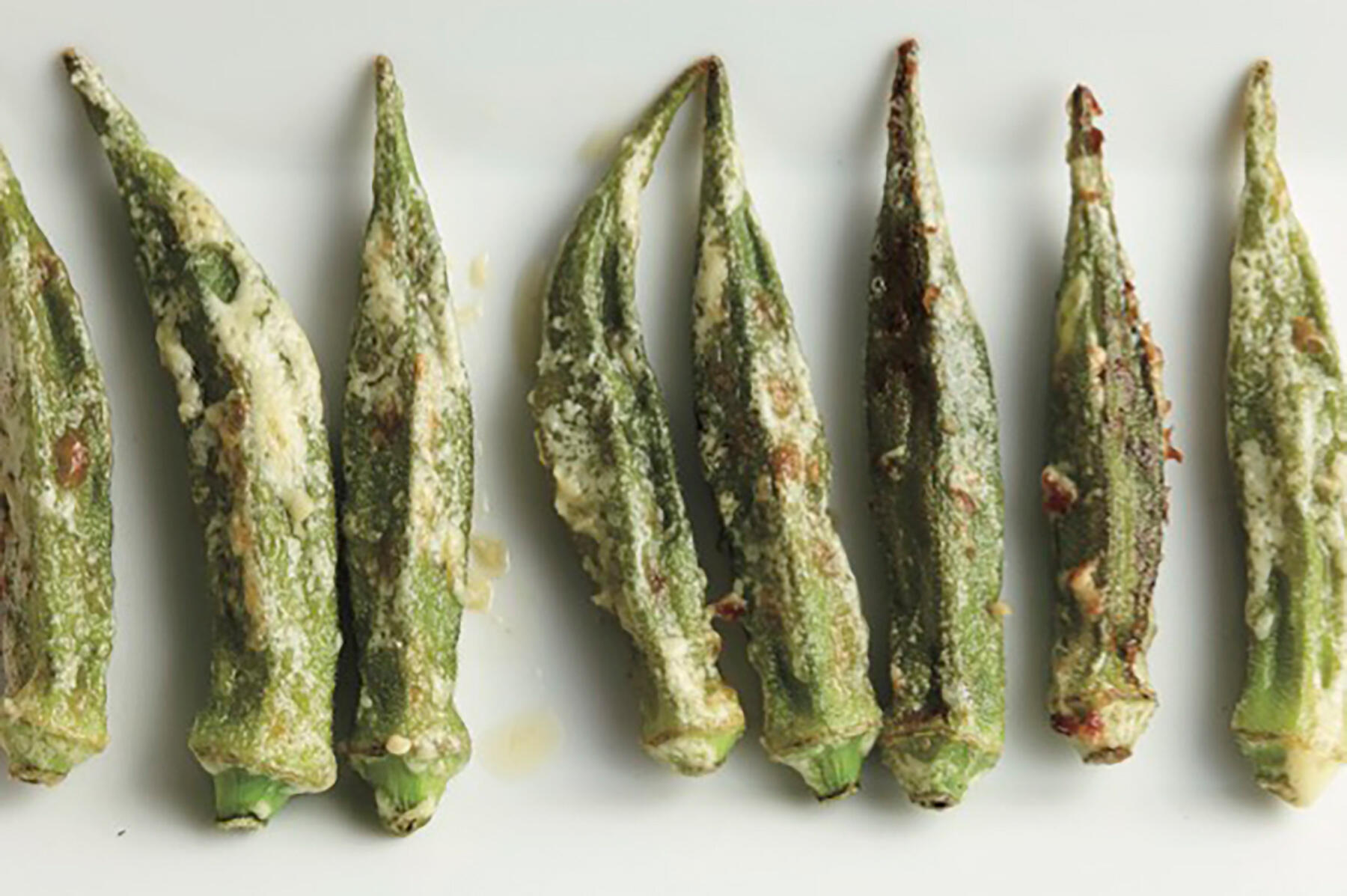 カリッと香ばしい“オクラのマヨネーズ焼き”