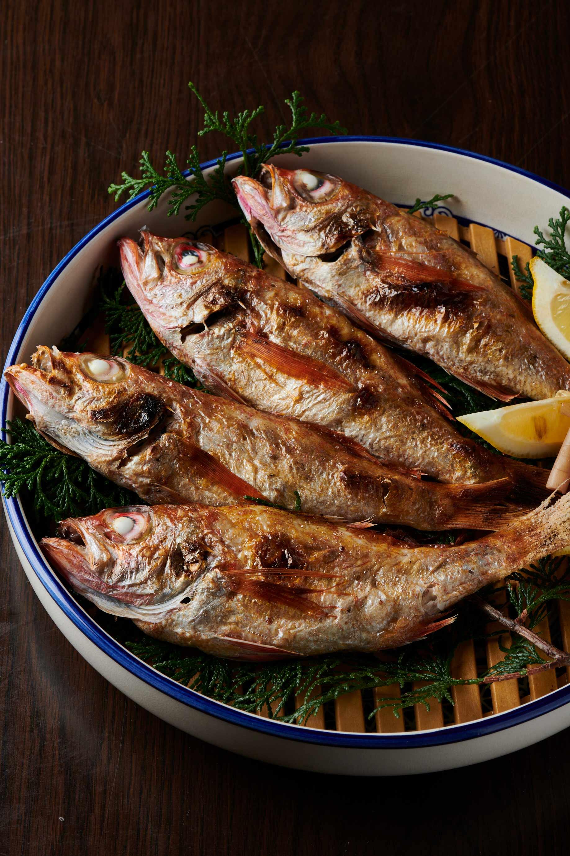 ノドグロの塩焼き