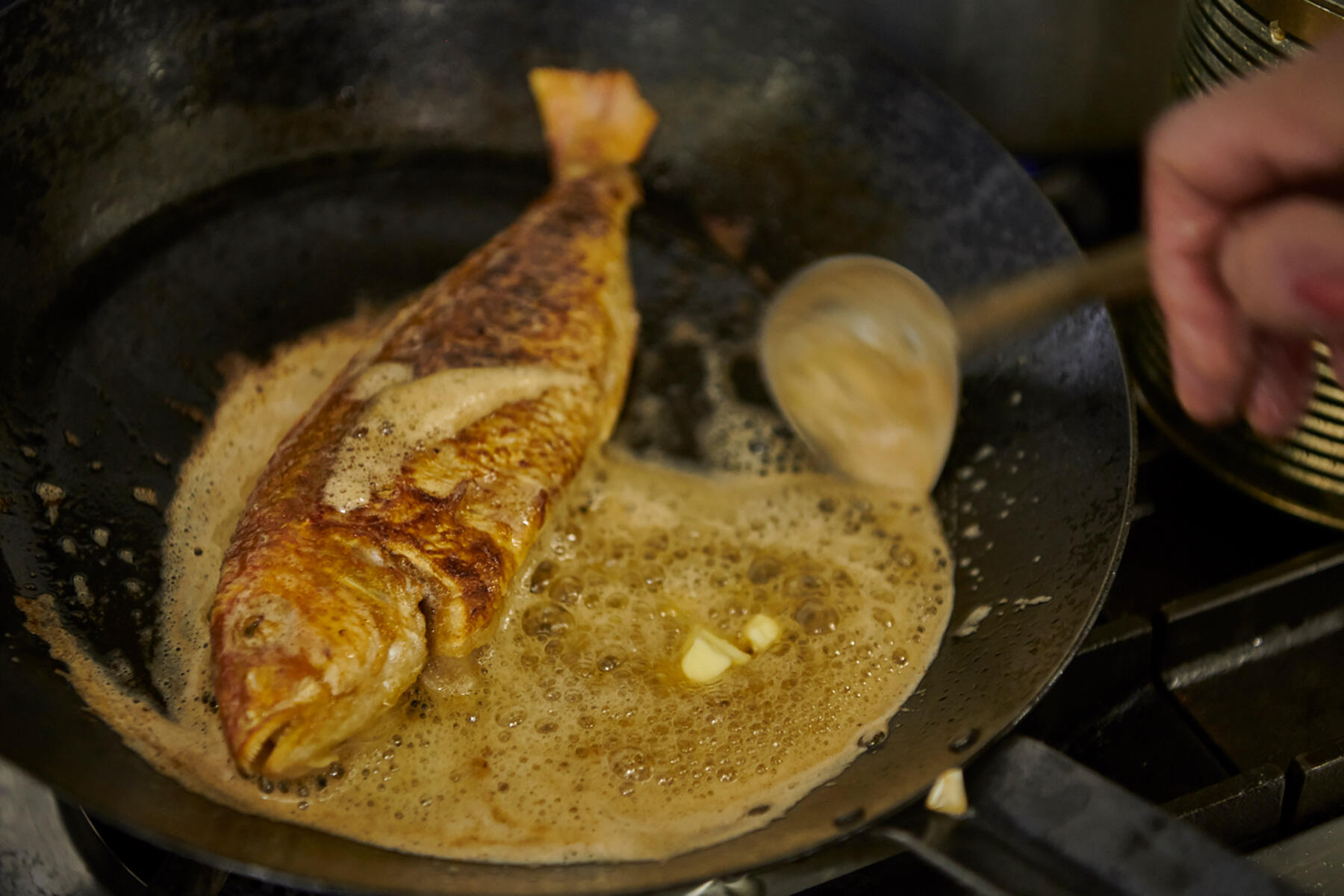 アロゼしながら焼く