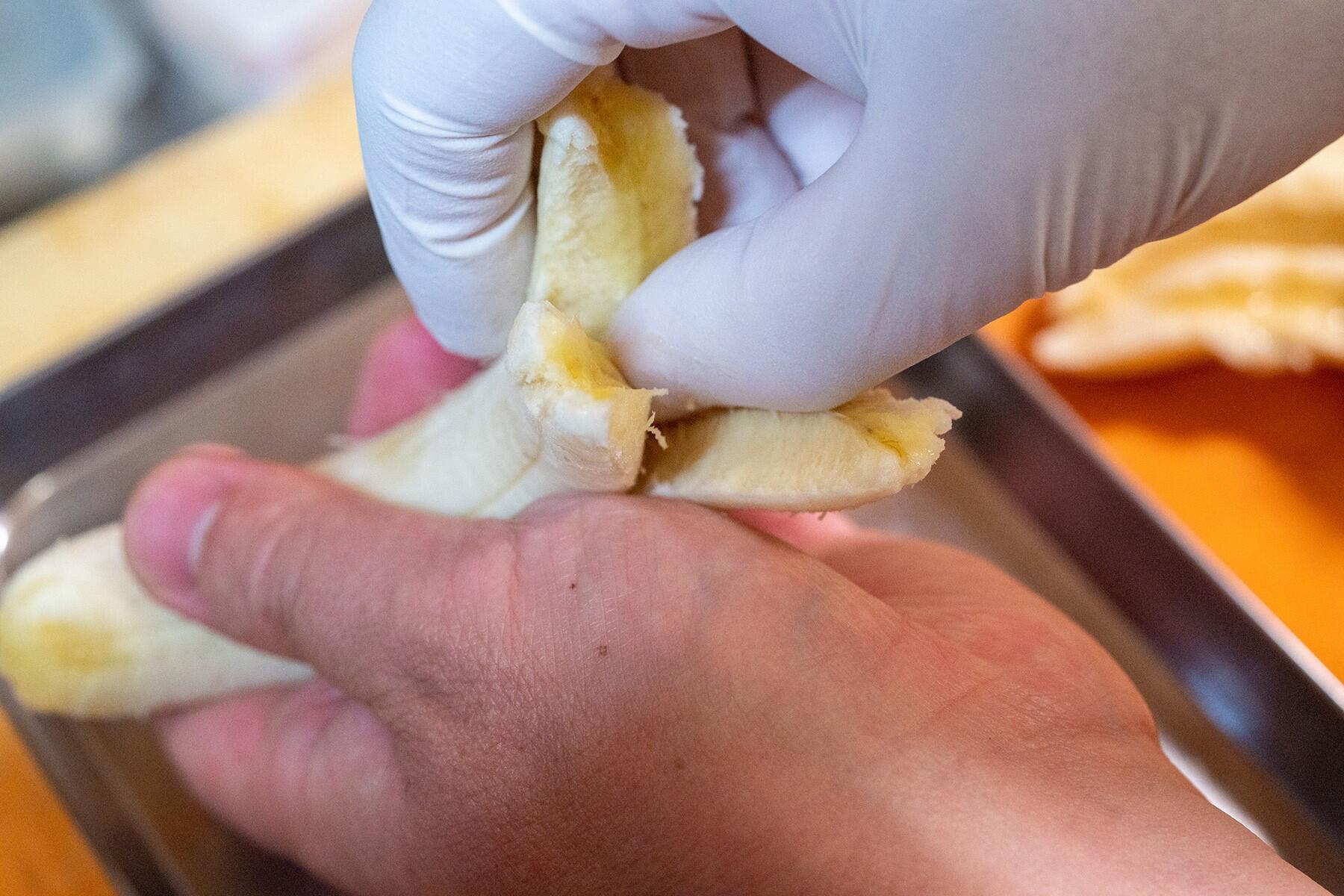 バナナをフランベする