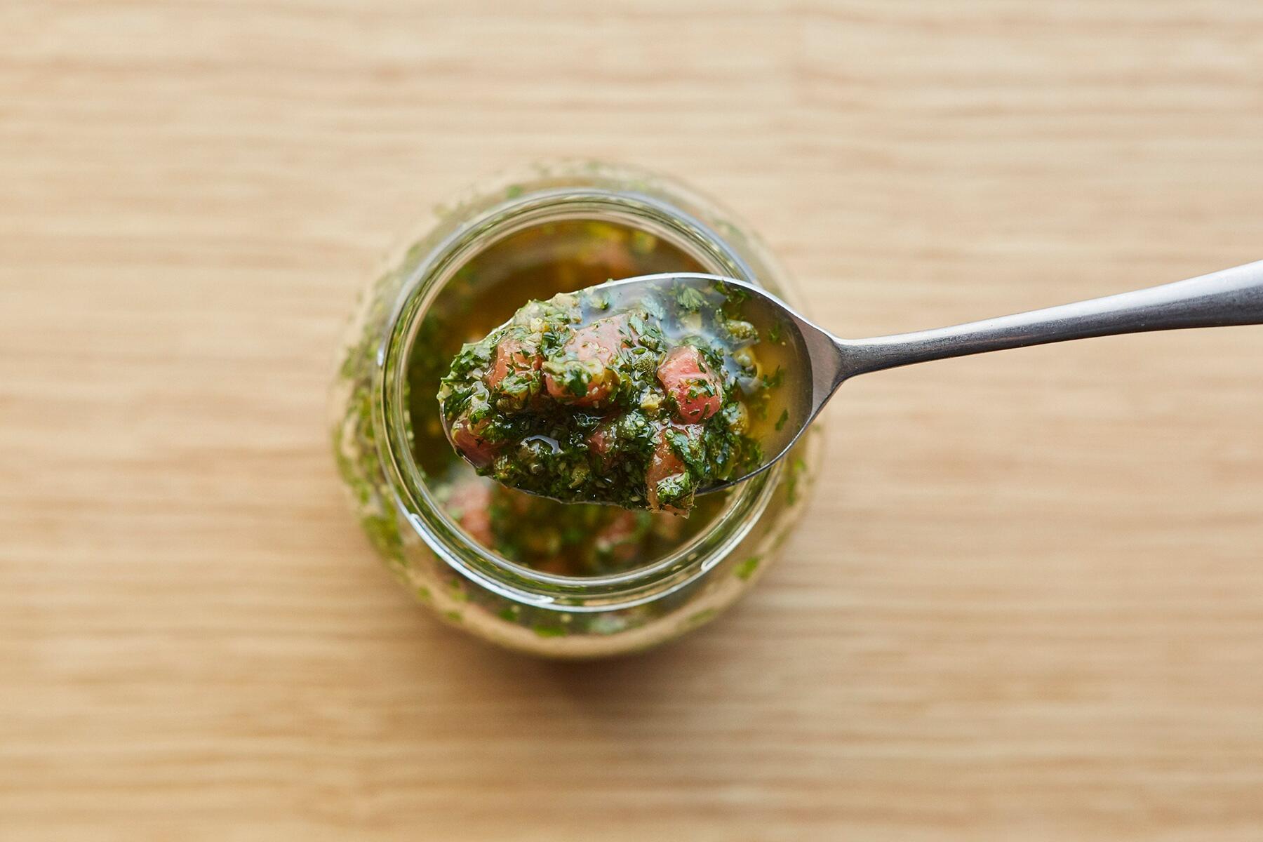 香草ソースを作る