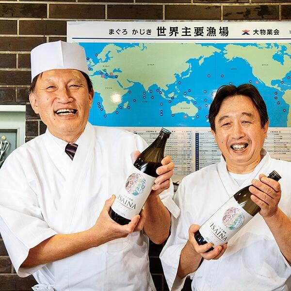 服部料理長と柳田美成さん