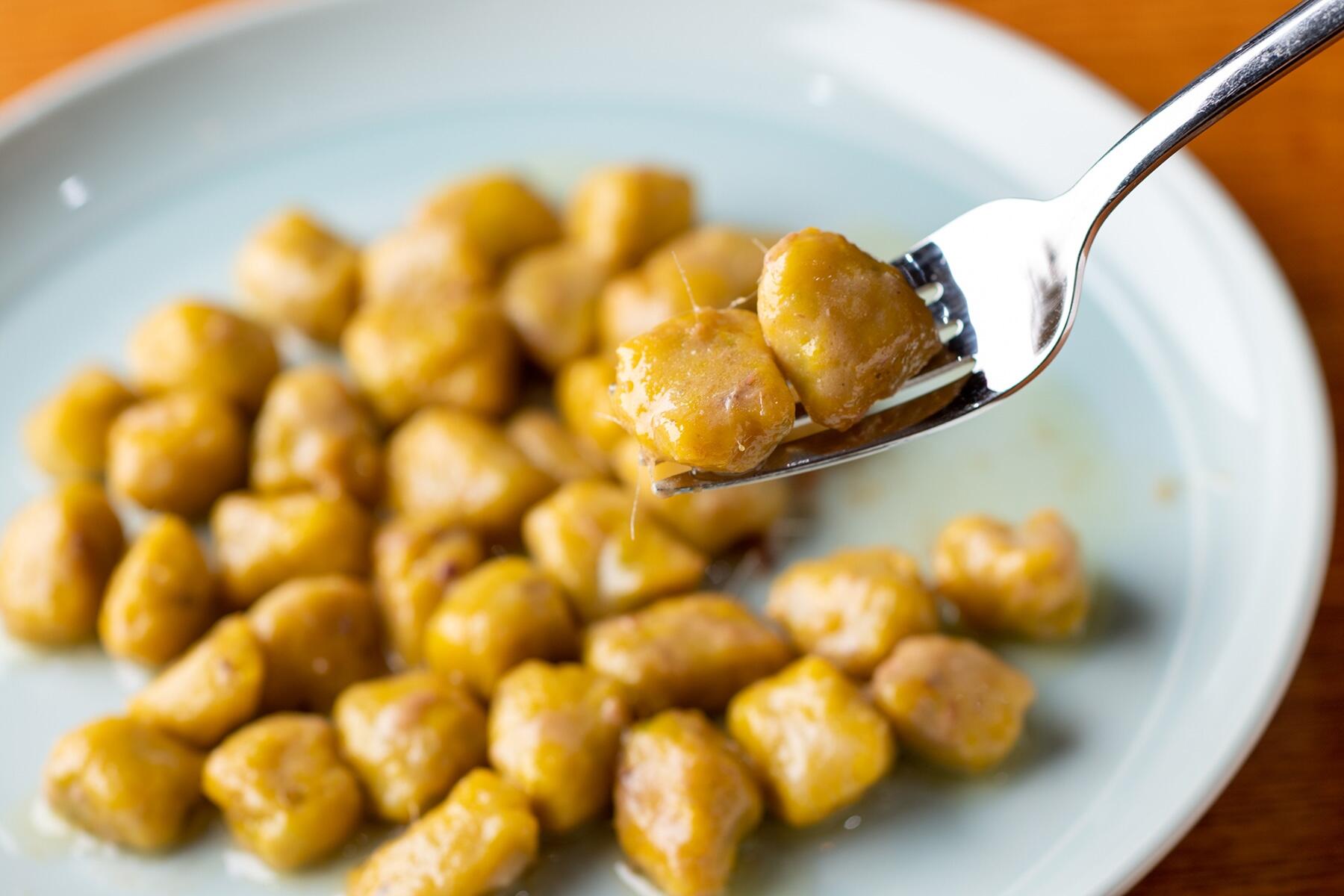 絶妙な柔らかさの“かぼちゃのニョッキ”