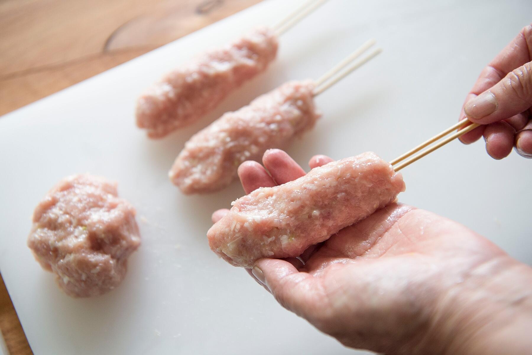 鶏つくねの甘辛照り焼き