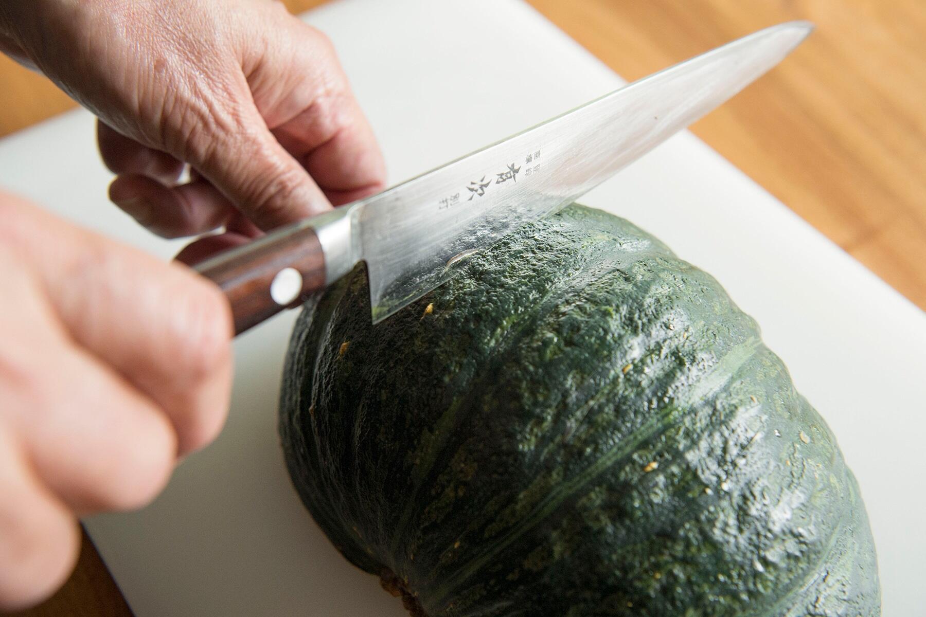 かぼちゃの下準備