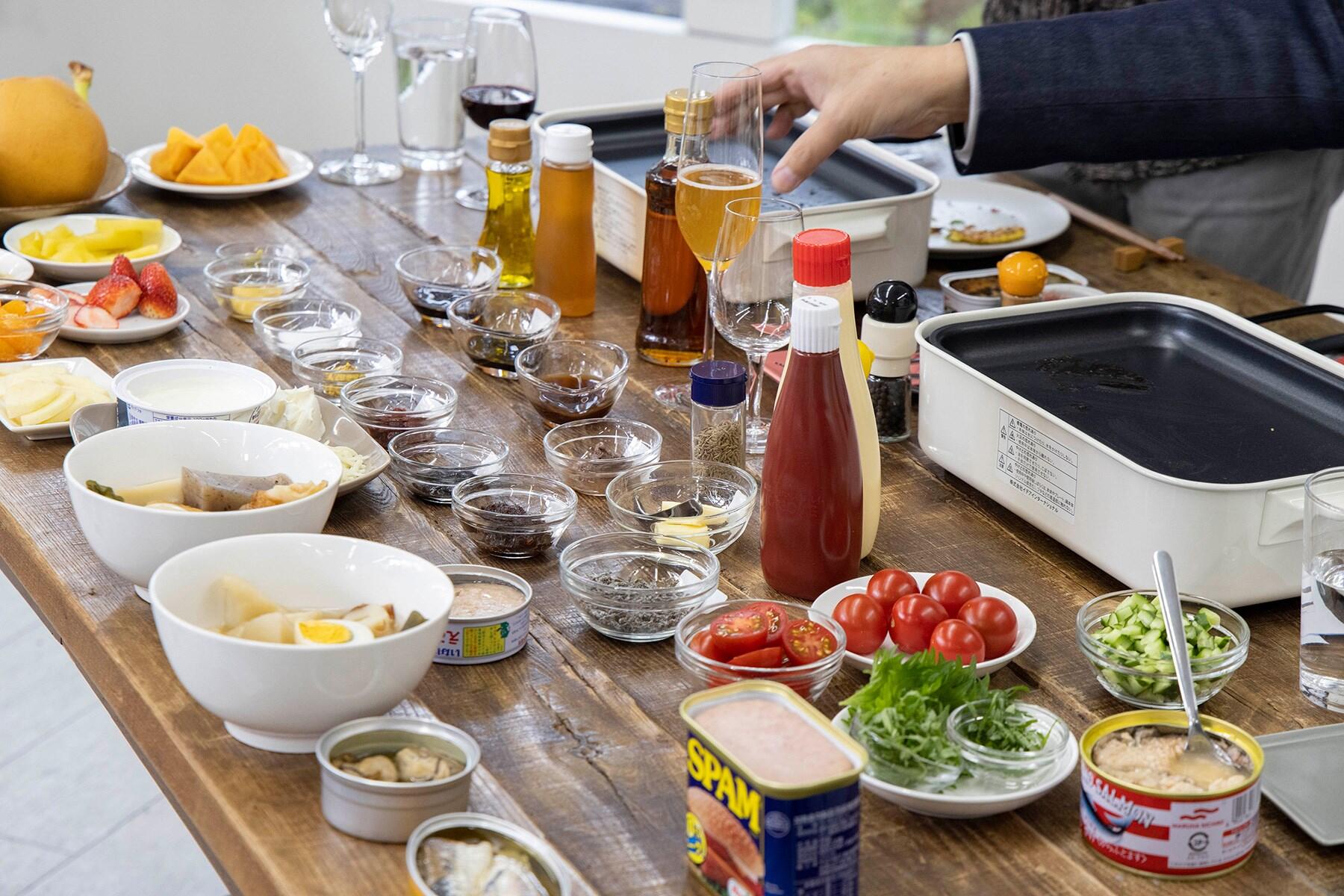 「こつまみ焼き」の具と調味料