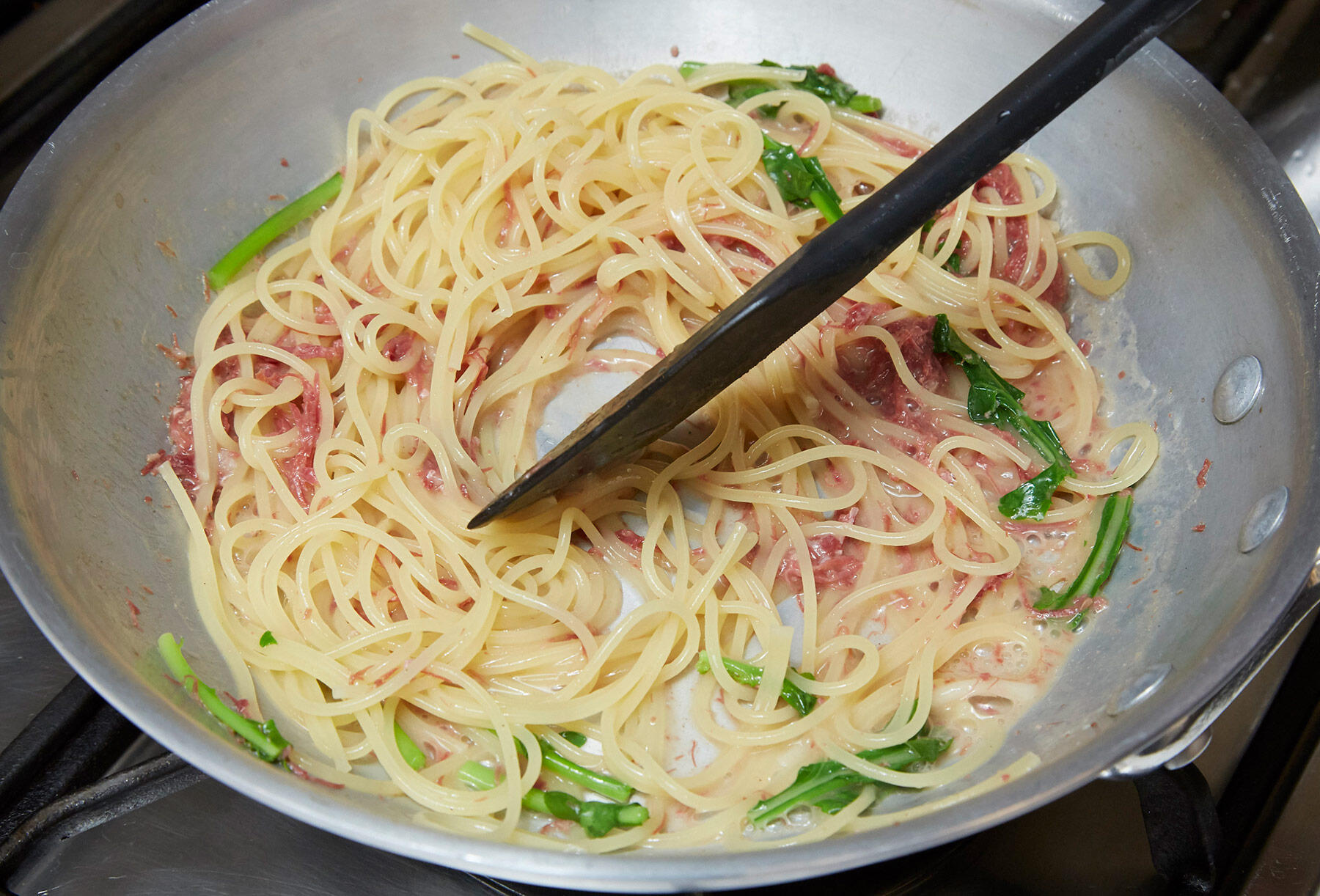 パスタを和える