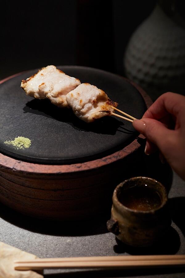 久米桜　月が綺麗ですね 48℃×穴子の炭火焼き