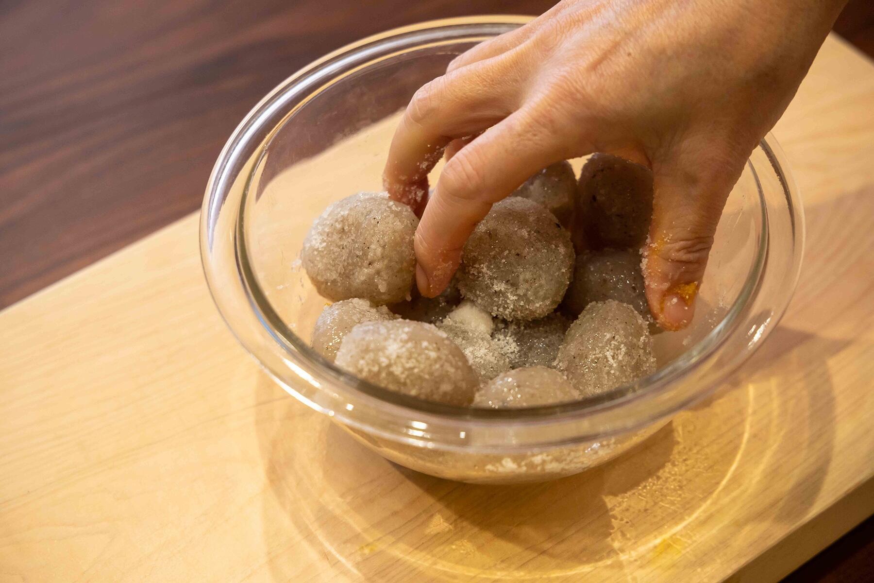 こんにゃくの下準備