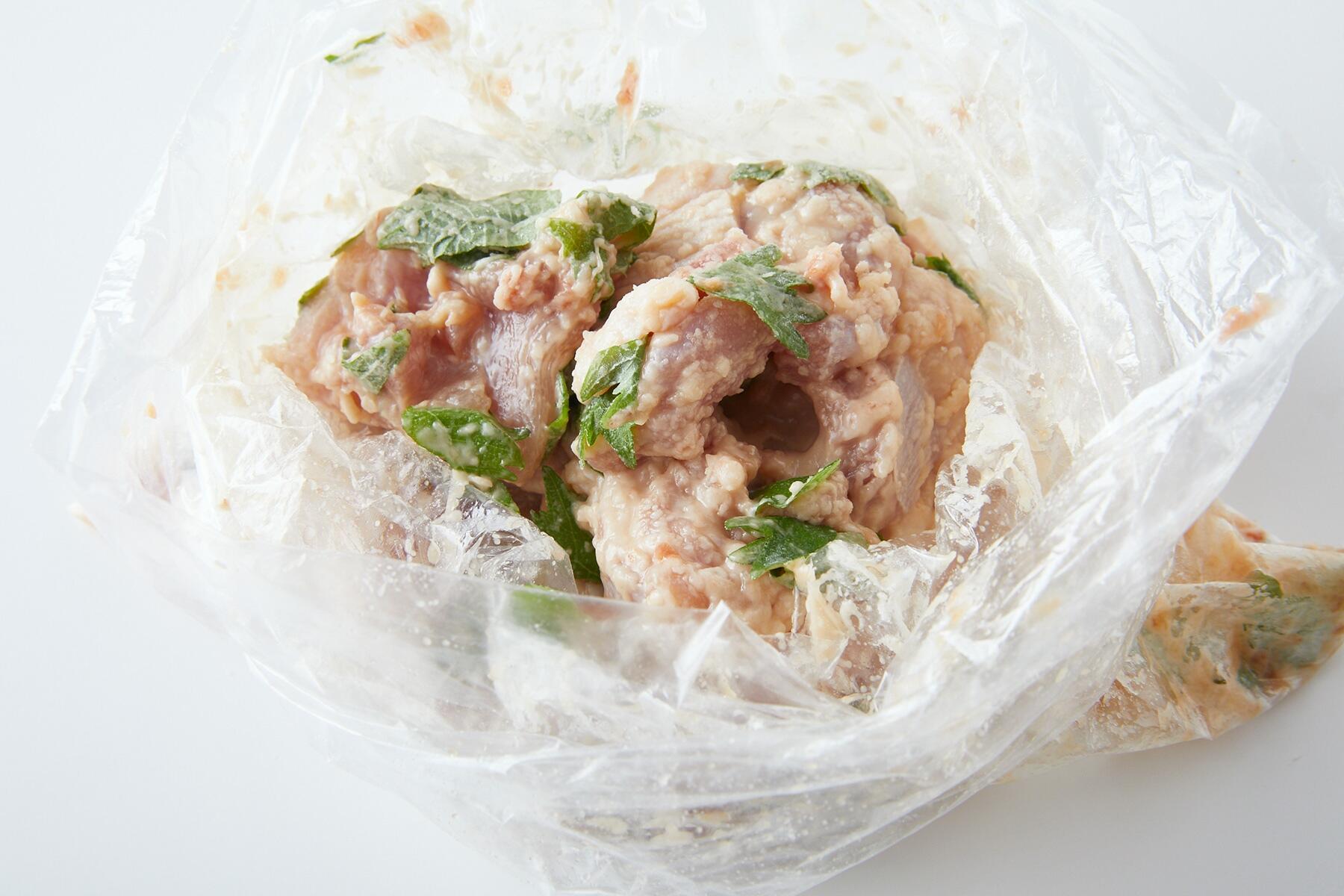 青じそを加える