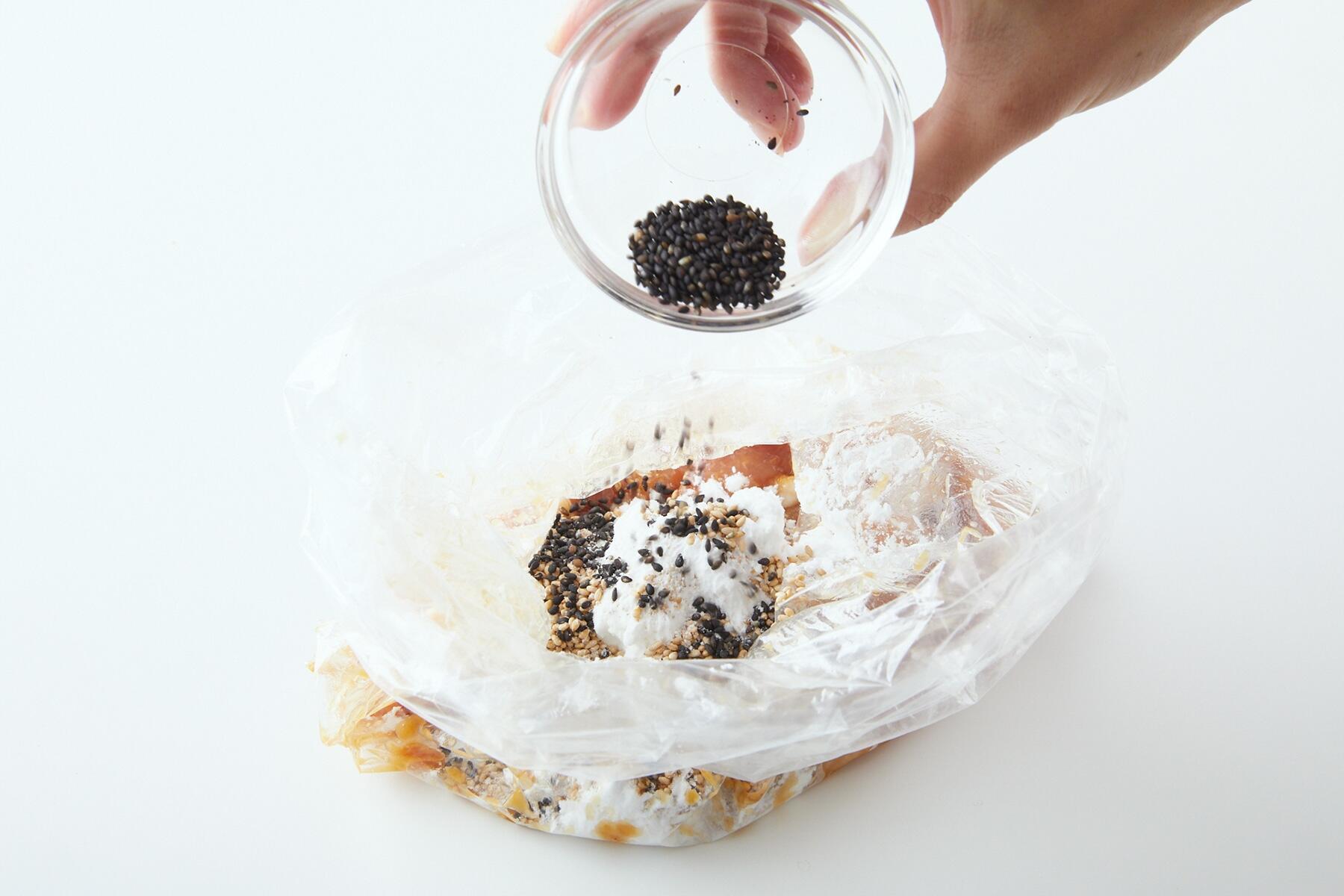 片栗粉を加える