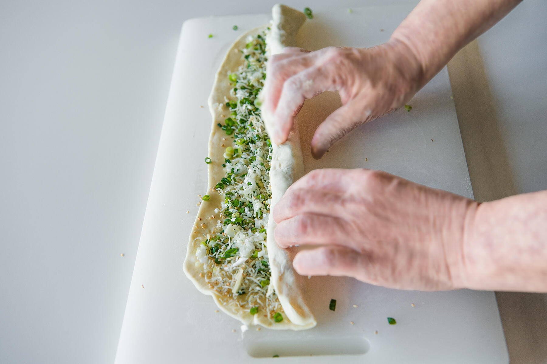 棒状に成形する