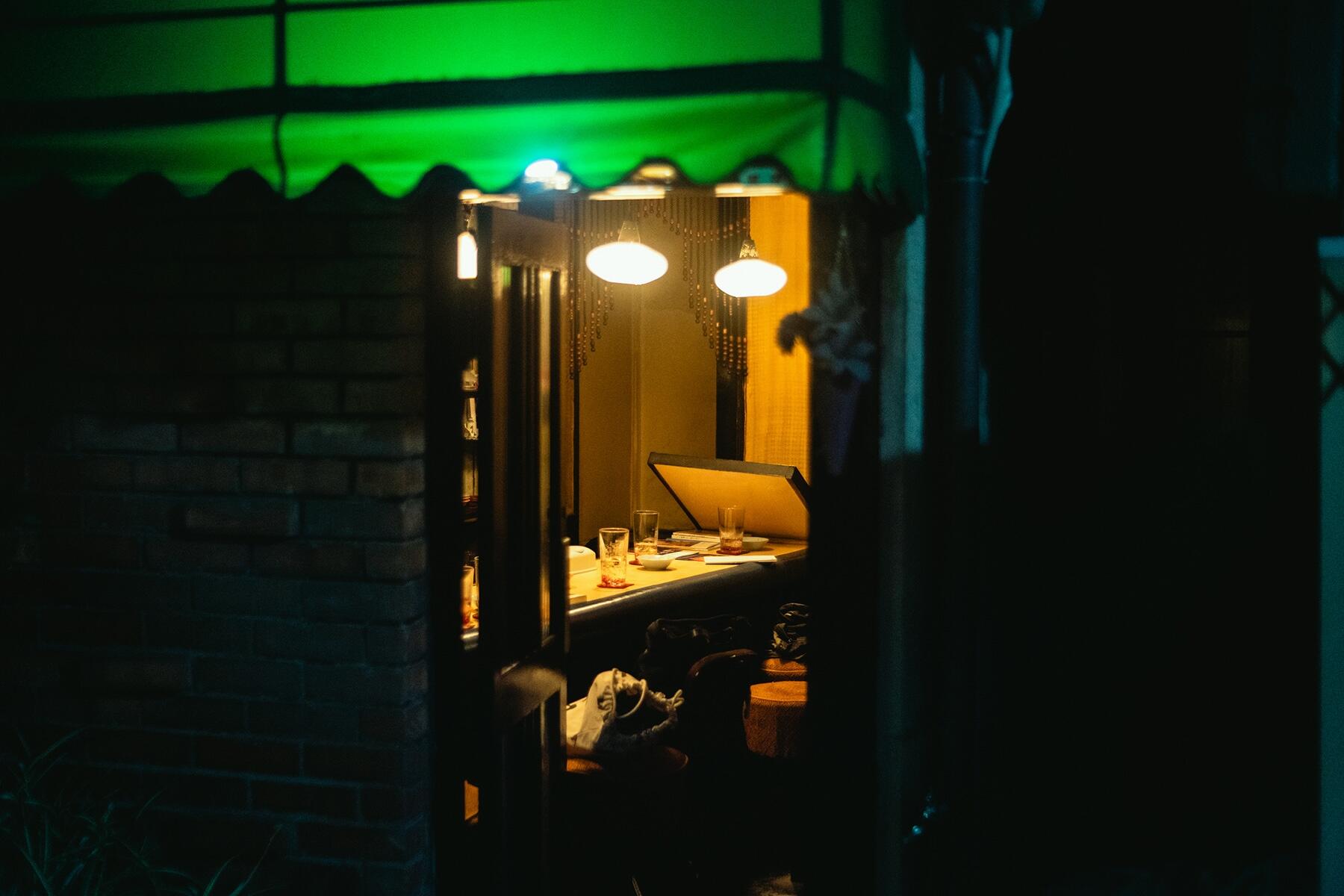 外から見える店内