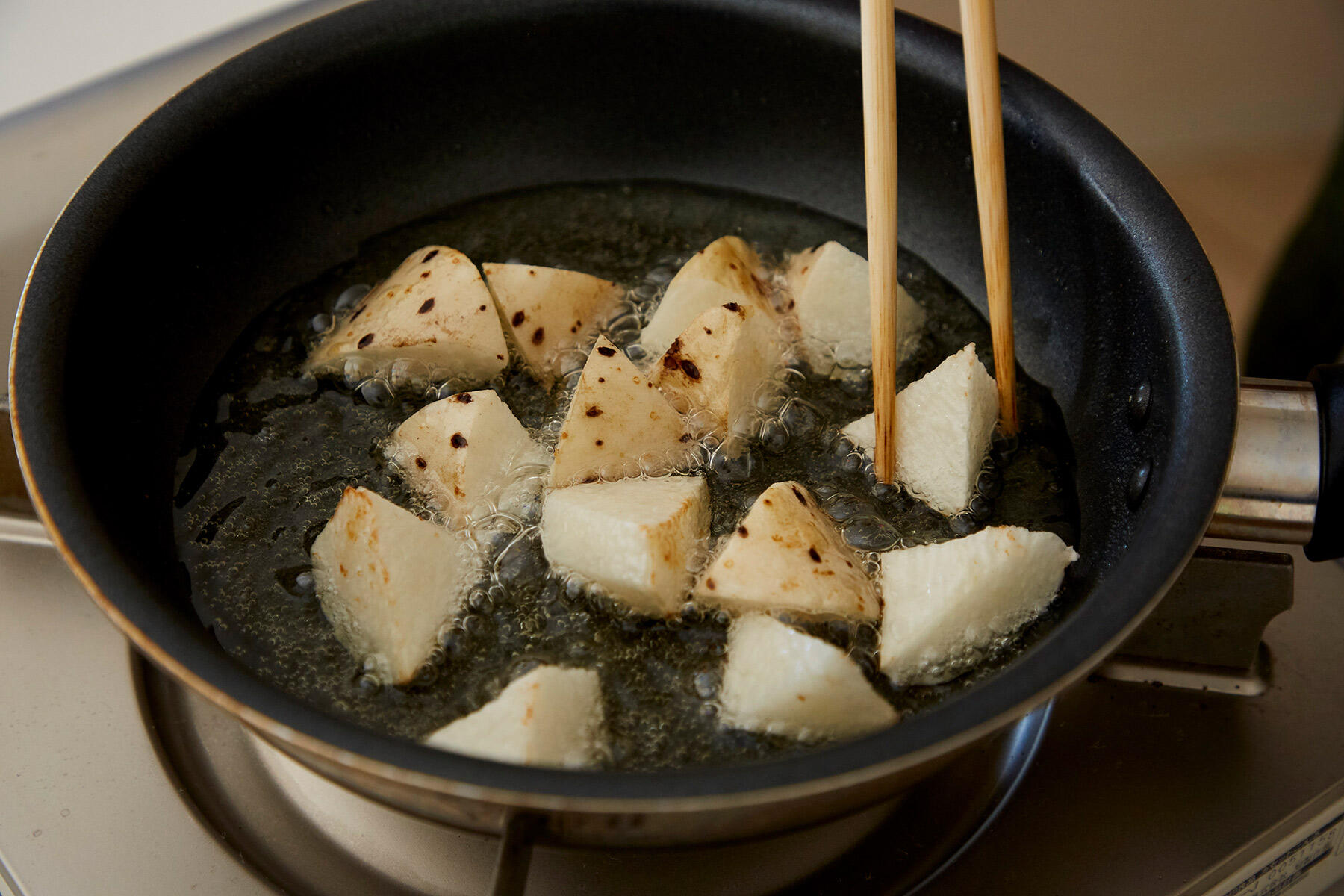 揚げ焼きにする