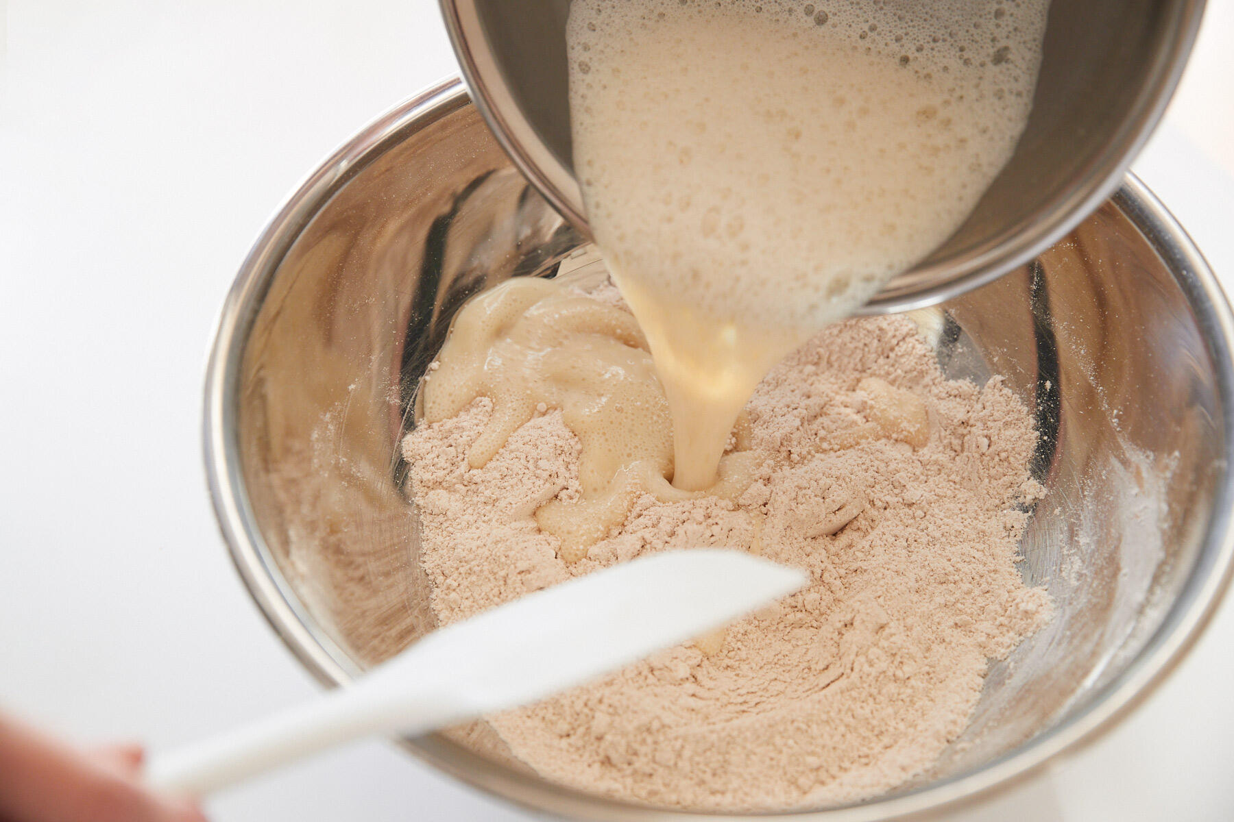 シロップを加える