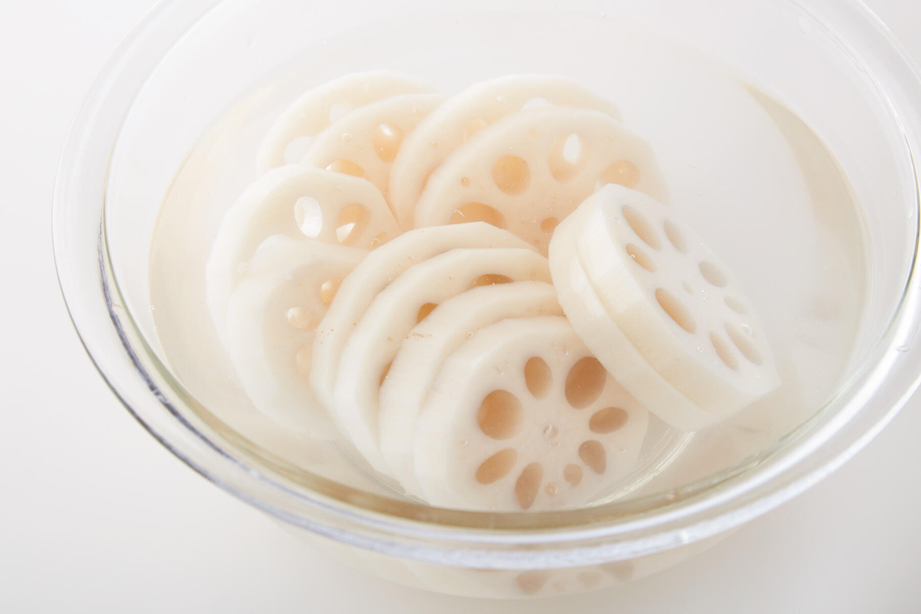 れんこんの下ごしらえ