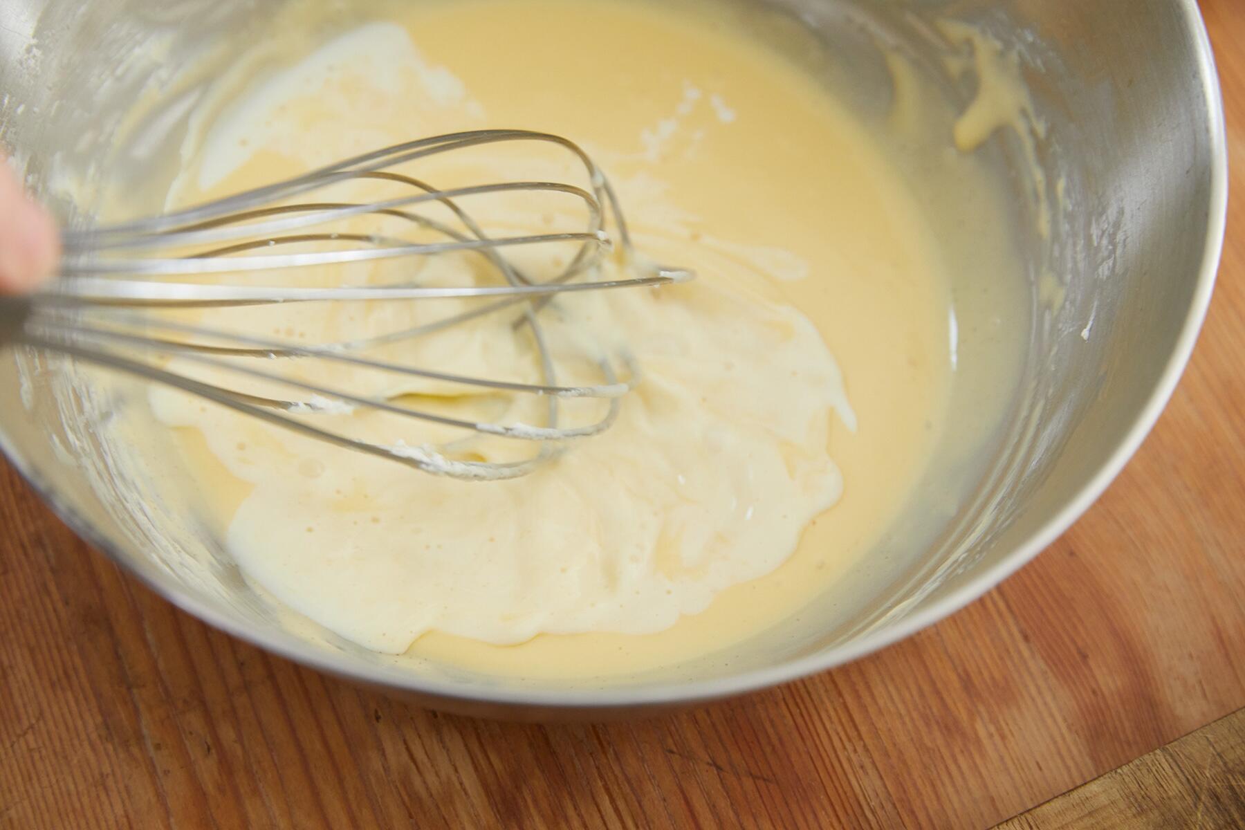 クリームを混ぜる