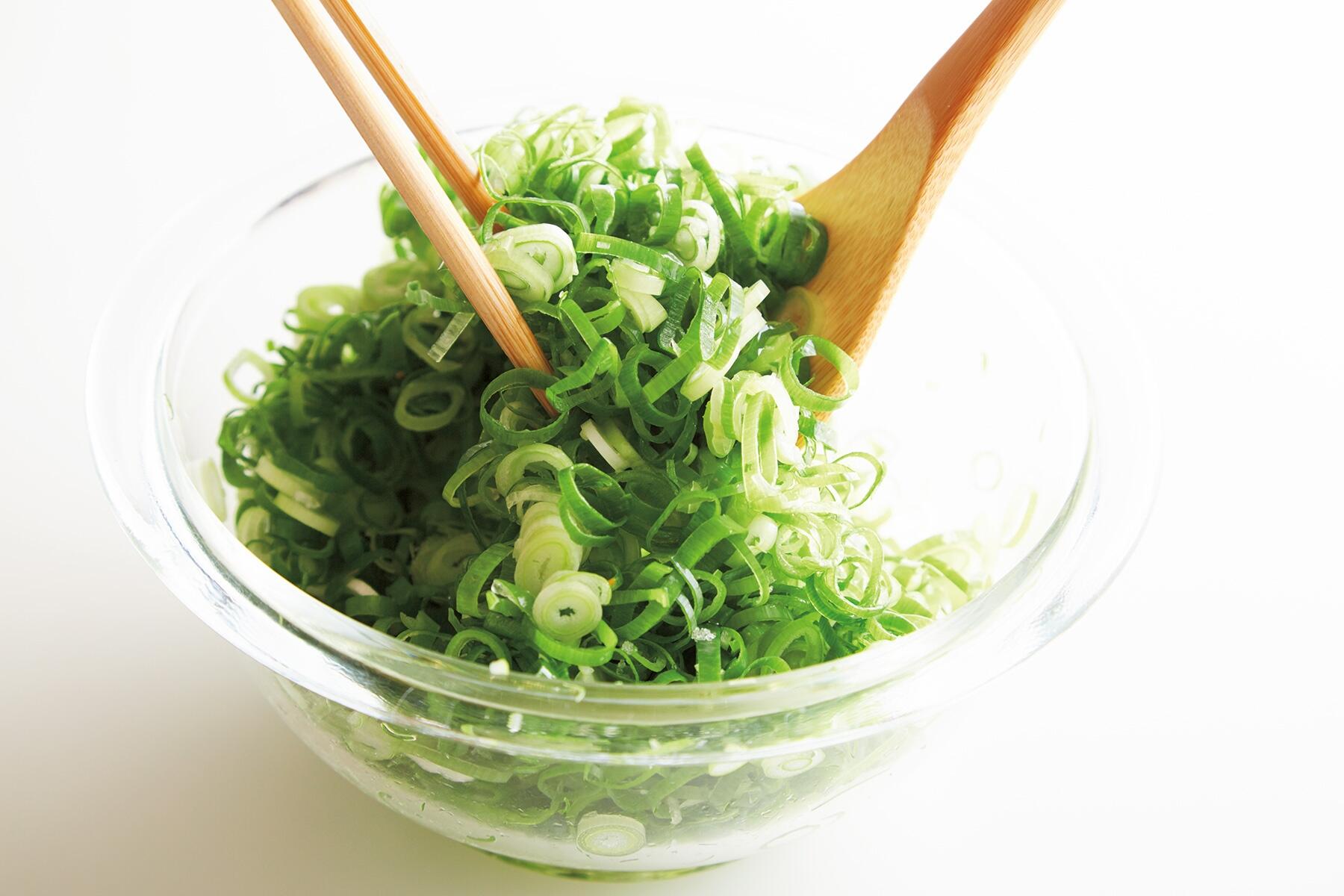 塩ねぎをつくる