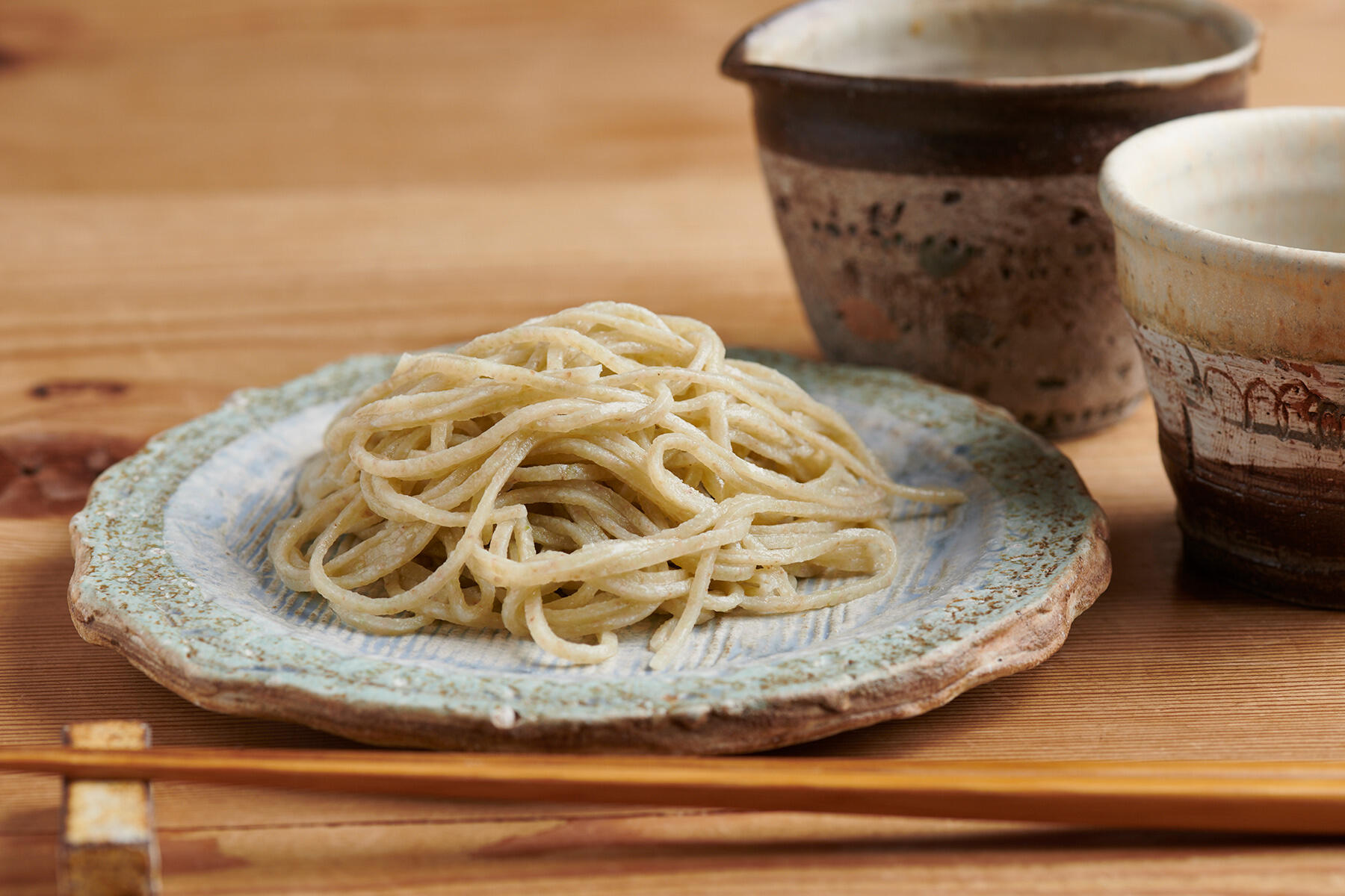 成田の初夏蕎麦の手挽き蕎麦