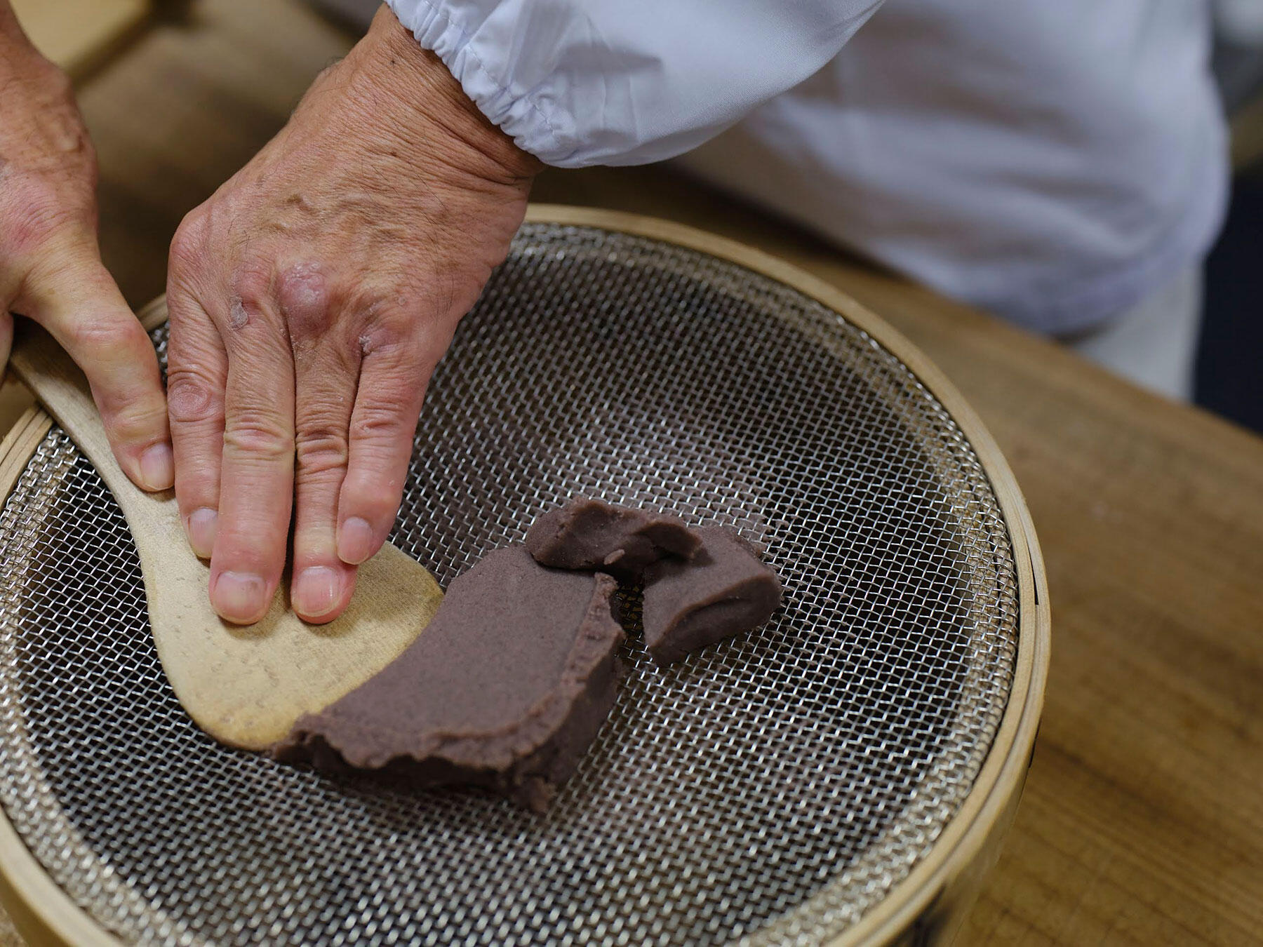 そぼろを落とす