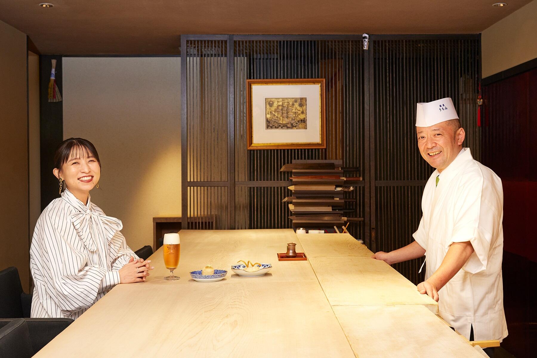 内山英仁さんと坊垣佳奈さん