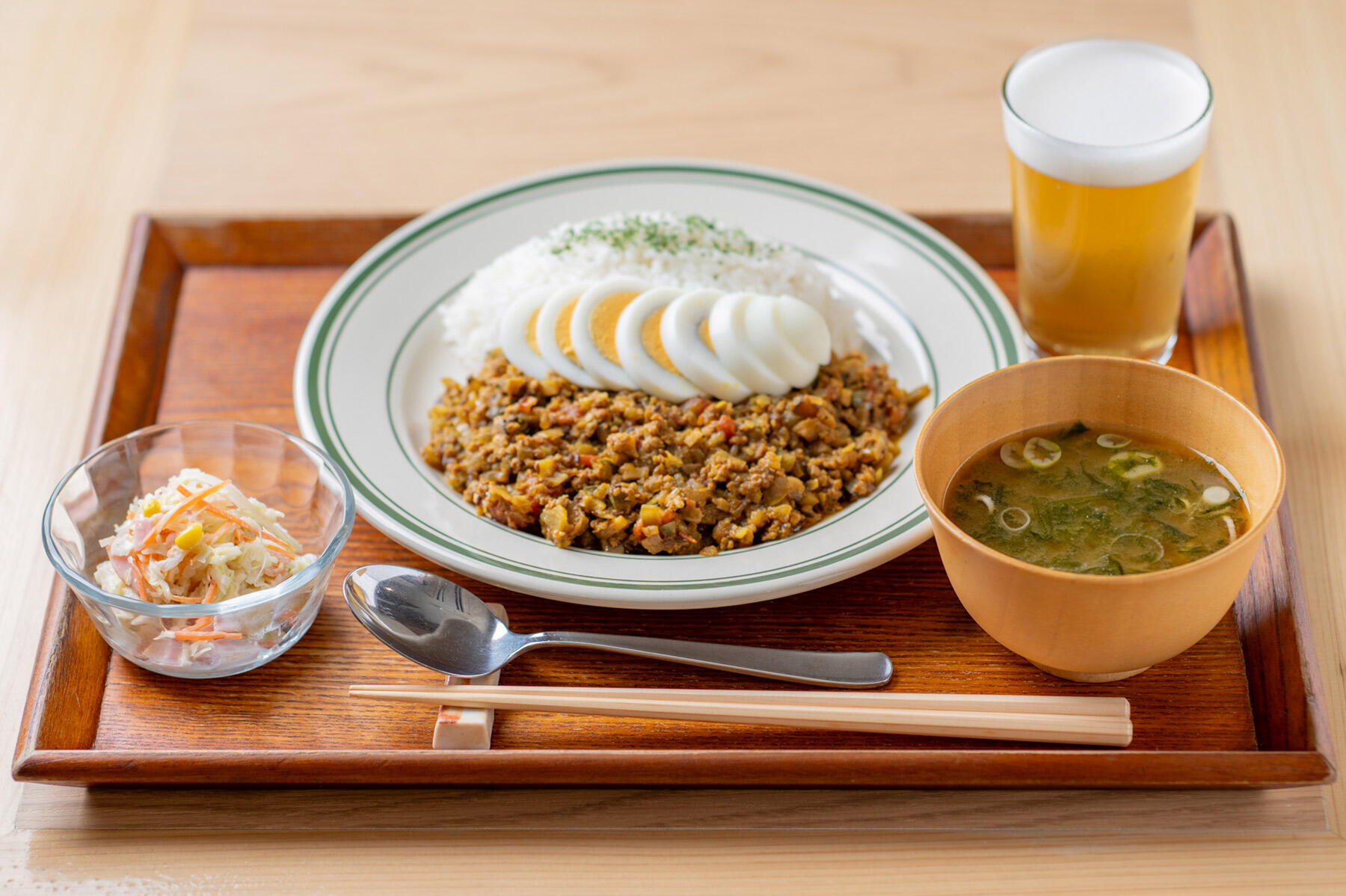 干し野菜のキーマカレー