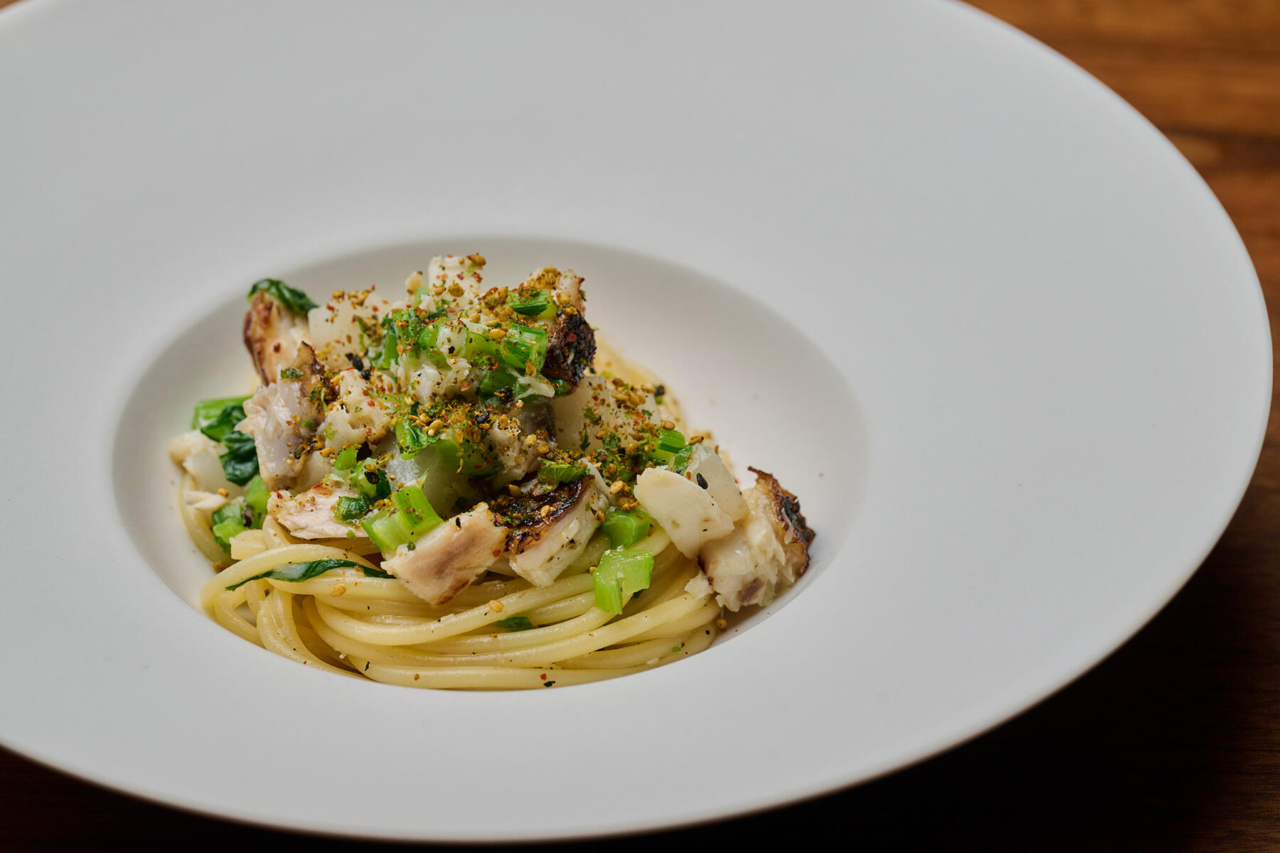 さわらとかぶらのスパゲッティ