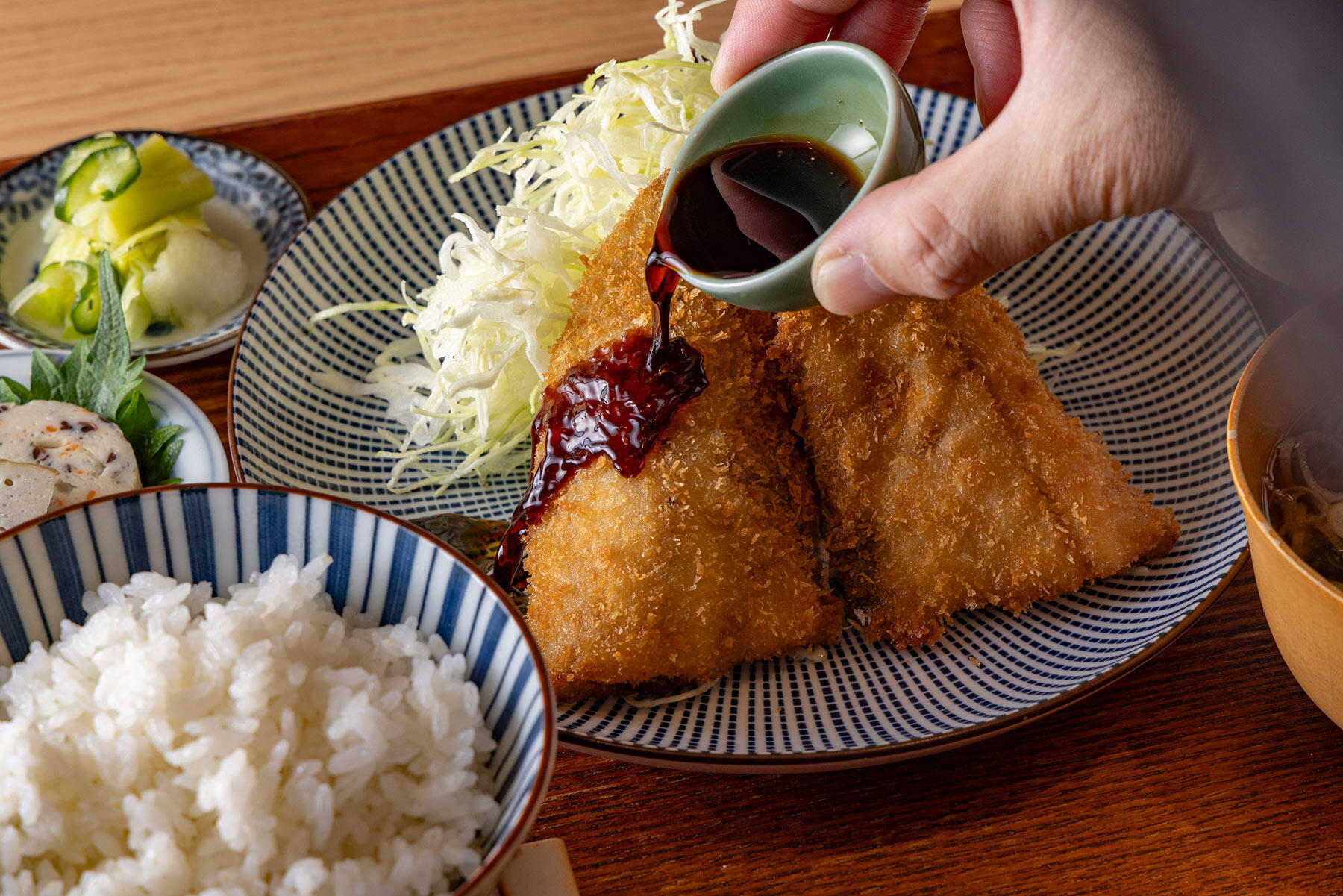 松浦アジフライ定食