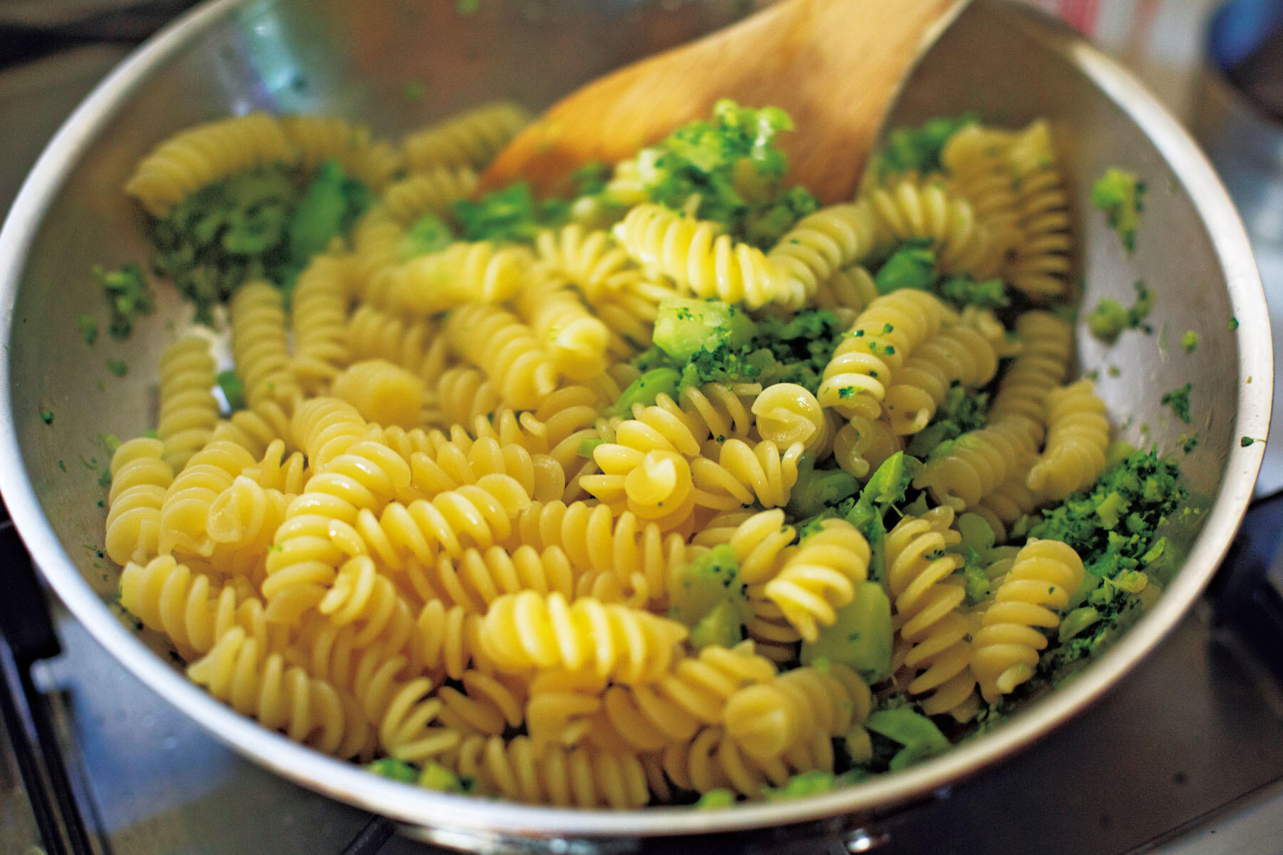 ソースと和える