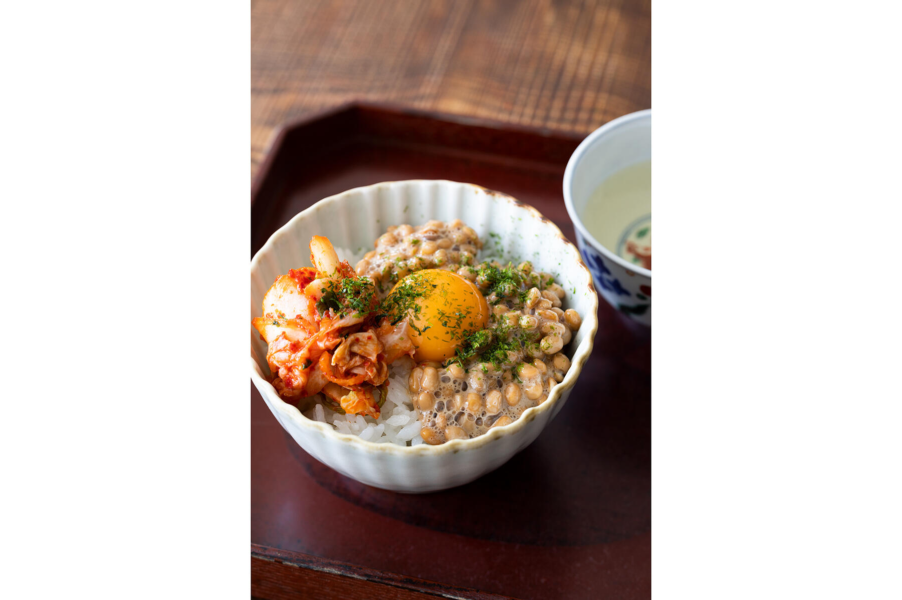 キムチ納豆たまごかけご飯