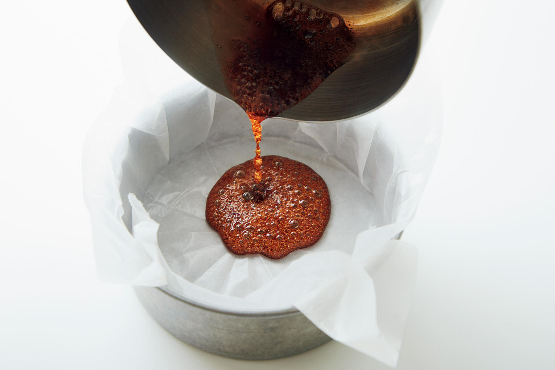 型に流しいれる