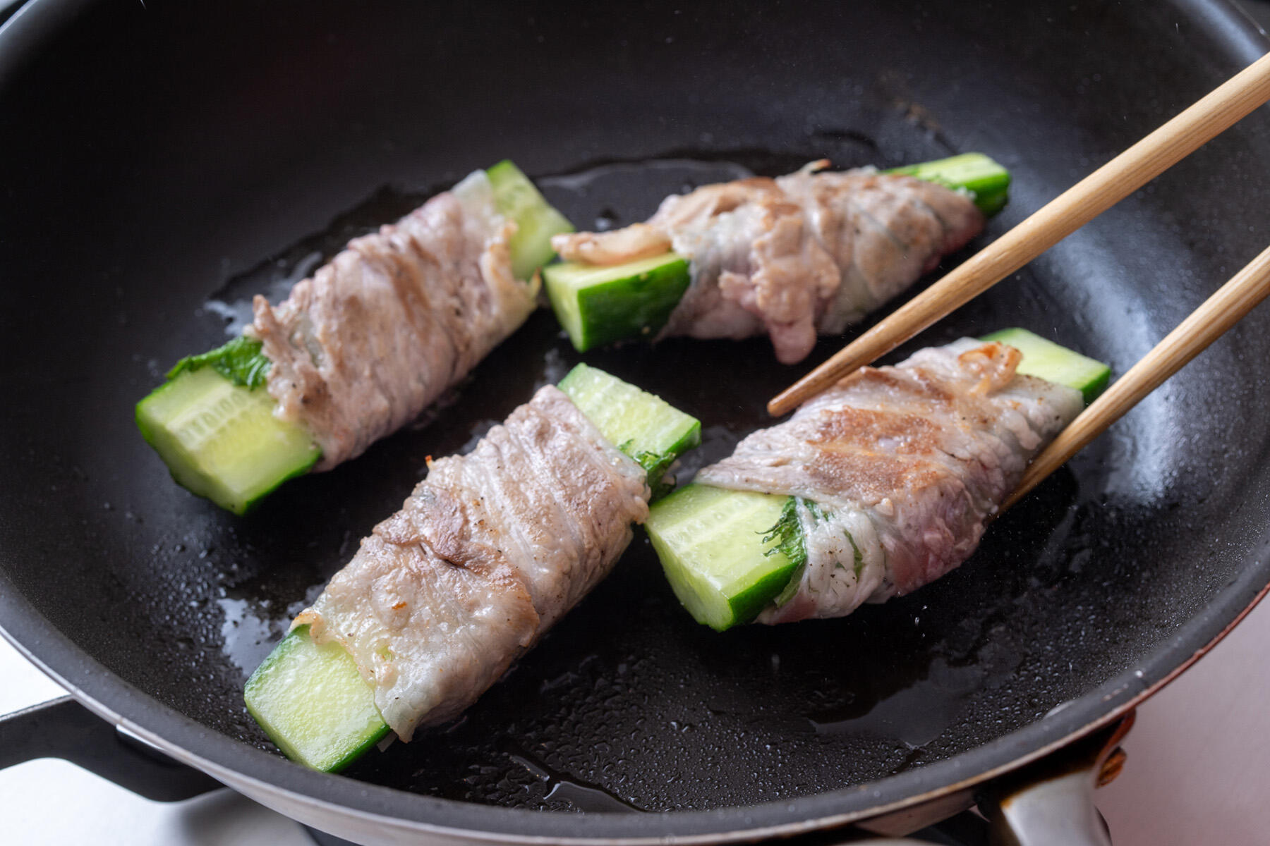 フライパンで焼く