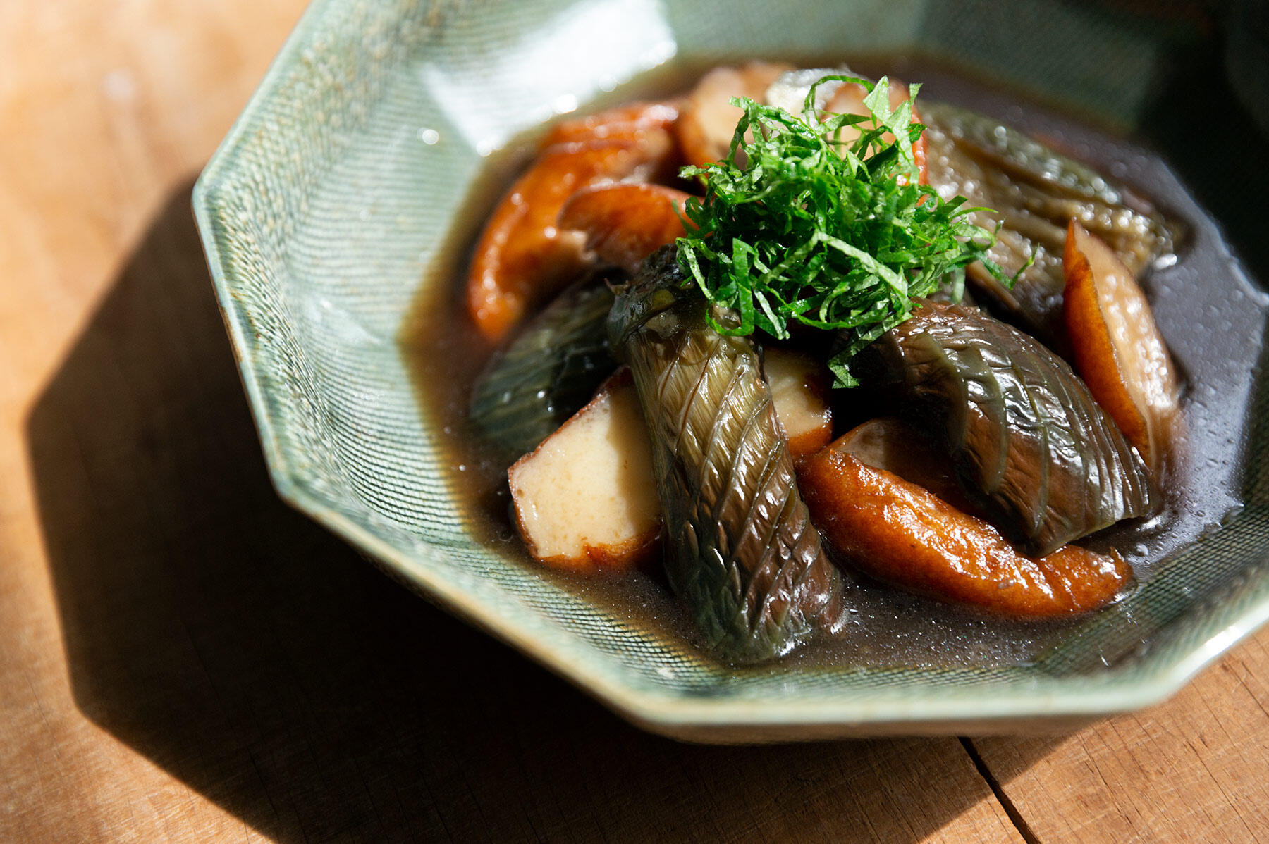 さつま揚げとなすの田舎煮