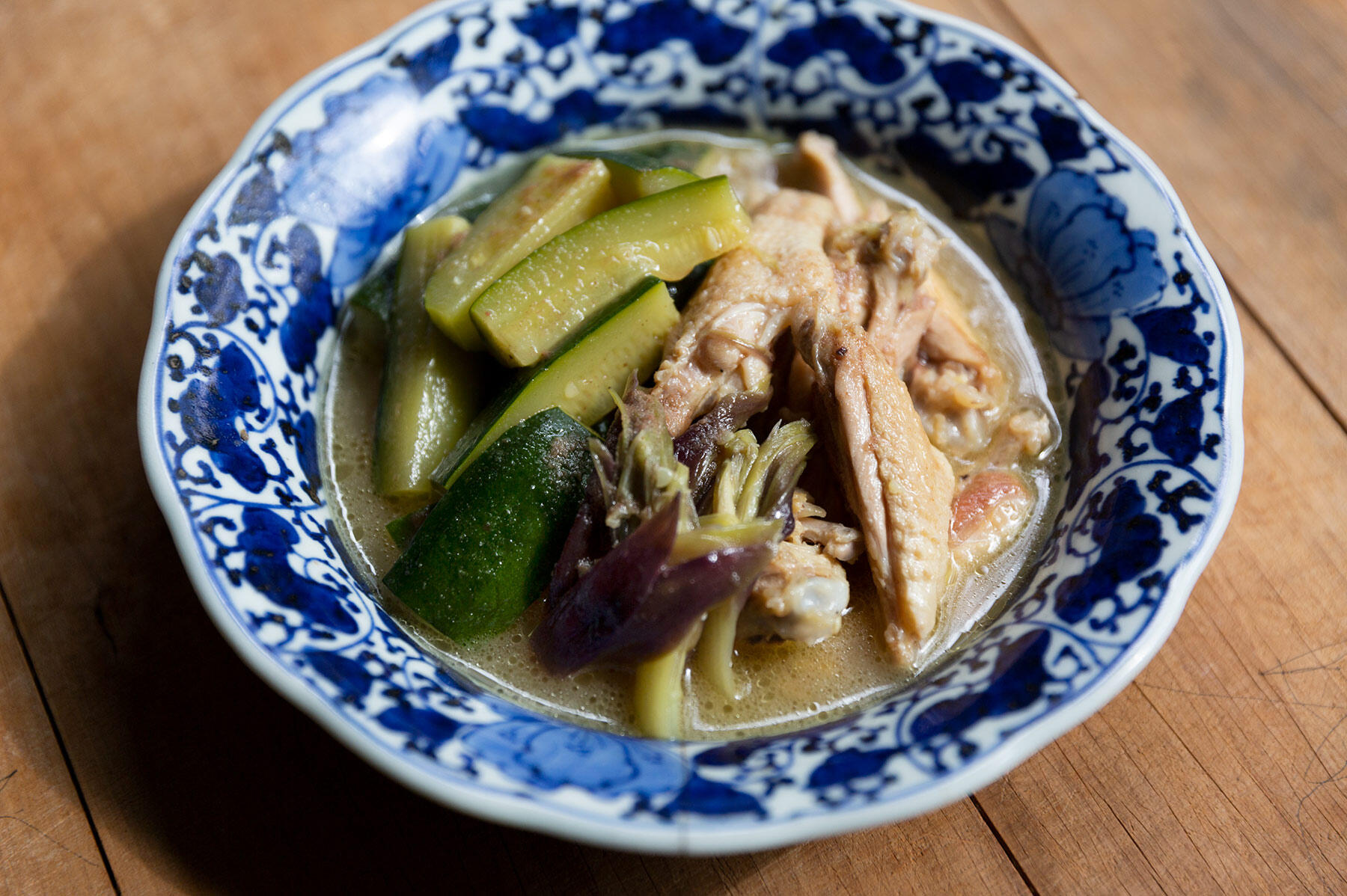 手羽中とズッキーニの和風煮