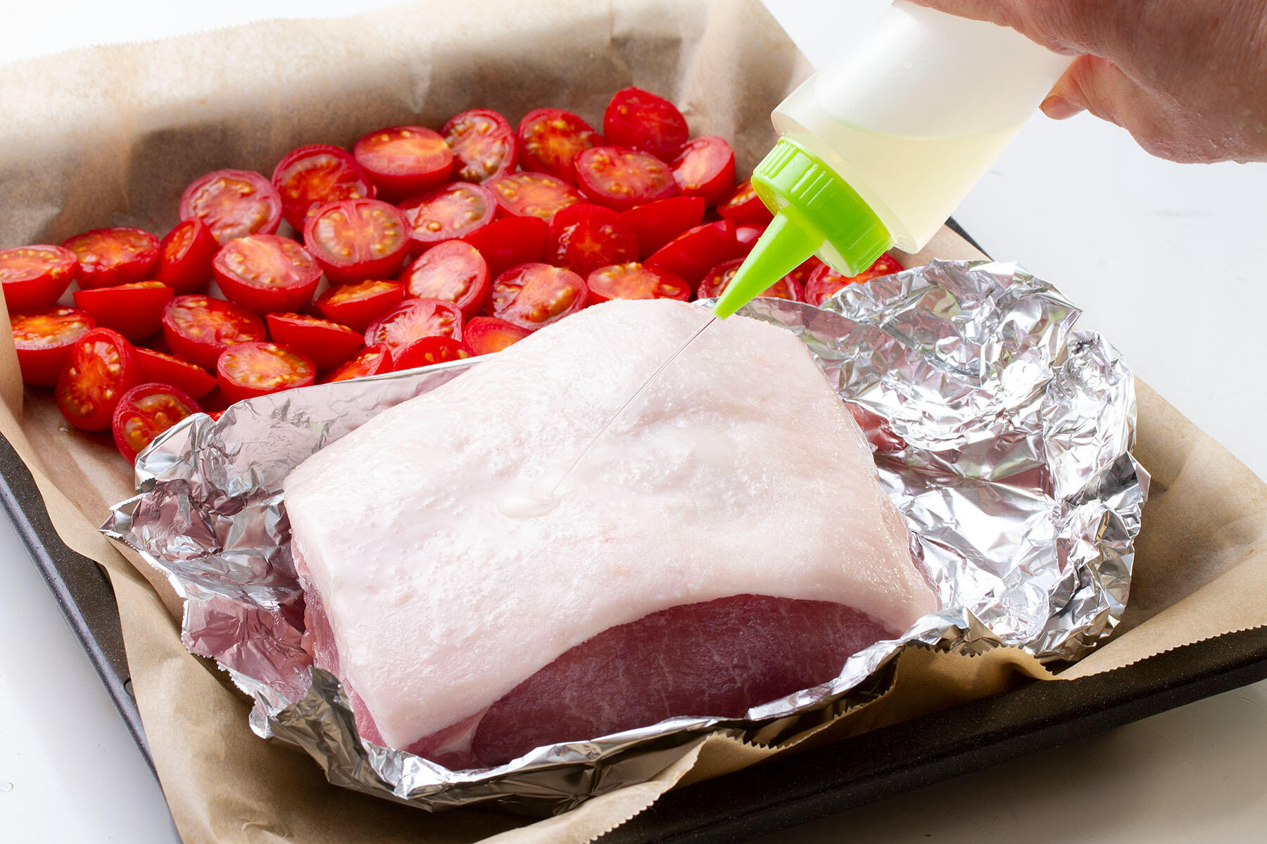 サラダ油を塗る