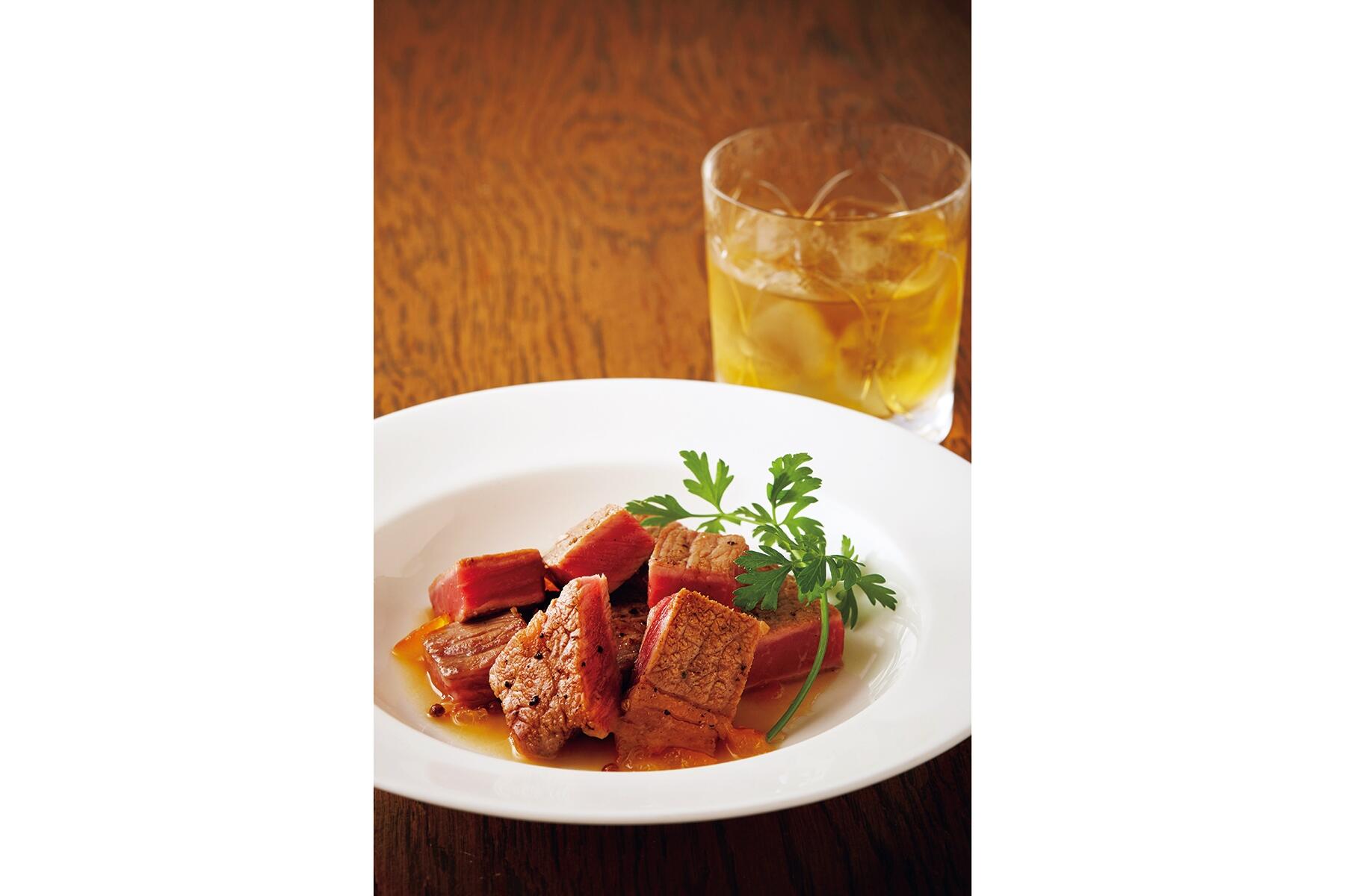 サーロインステーキウイスキー・マーマレード