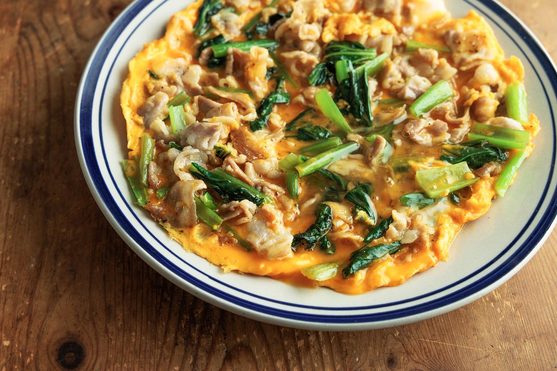 小松菜のナンプラー卵焼き